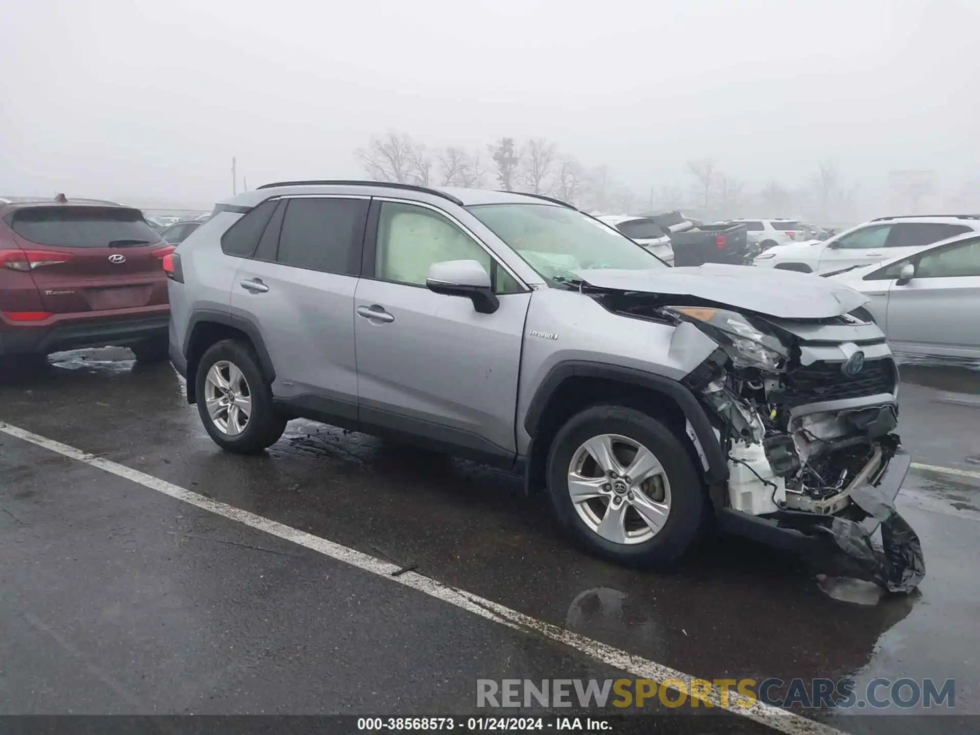 1 Photograph of a damaged car JTMMWRFV6KD026024 TOYOTA RAV4 HYBRID 2019