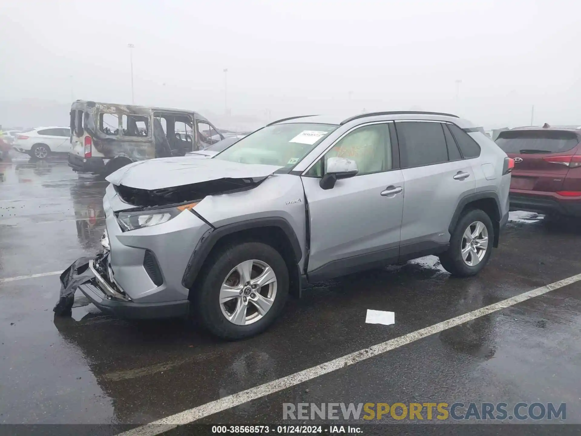 2 Photograph of a damaged car JTMMWRFV6KD026024 TOYOTA RAV4 HYBRID 2019