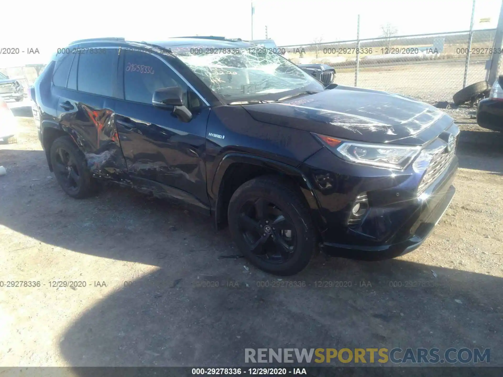 1 Photograph of a damaged car 4T3E6RFV2MU017394 TOYOTA RAV4 HYBRID 2021