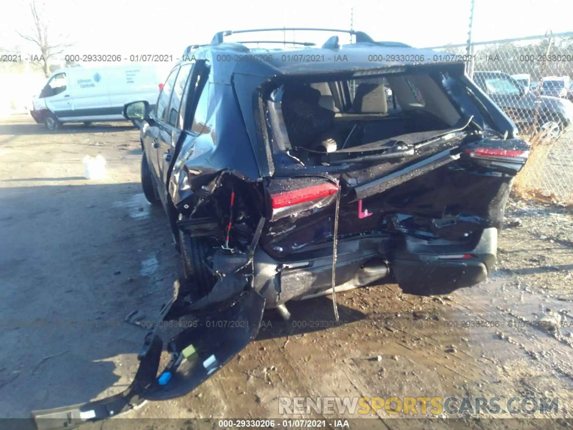 6 Photograph of a damaged car JTMR6RFV0MD506438 TOYOTA RAV4 HYBRID XLE AWD 2021