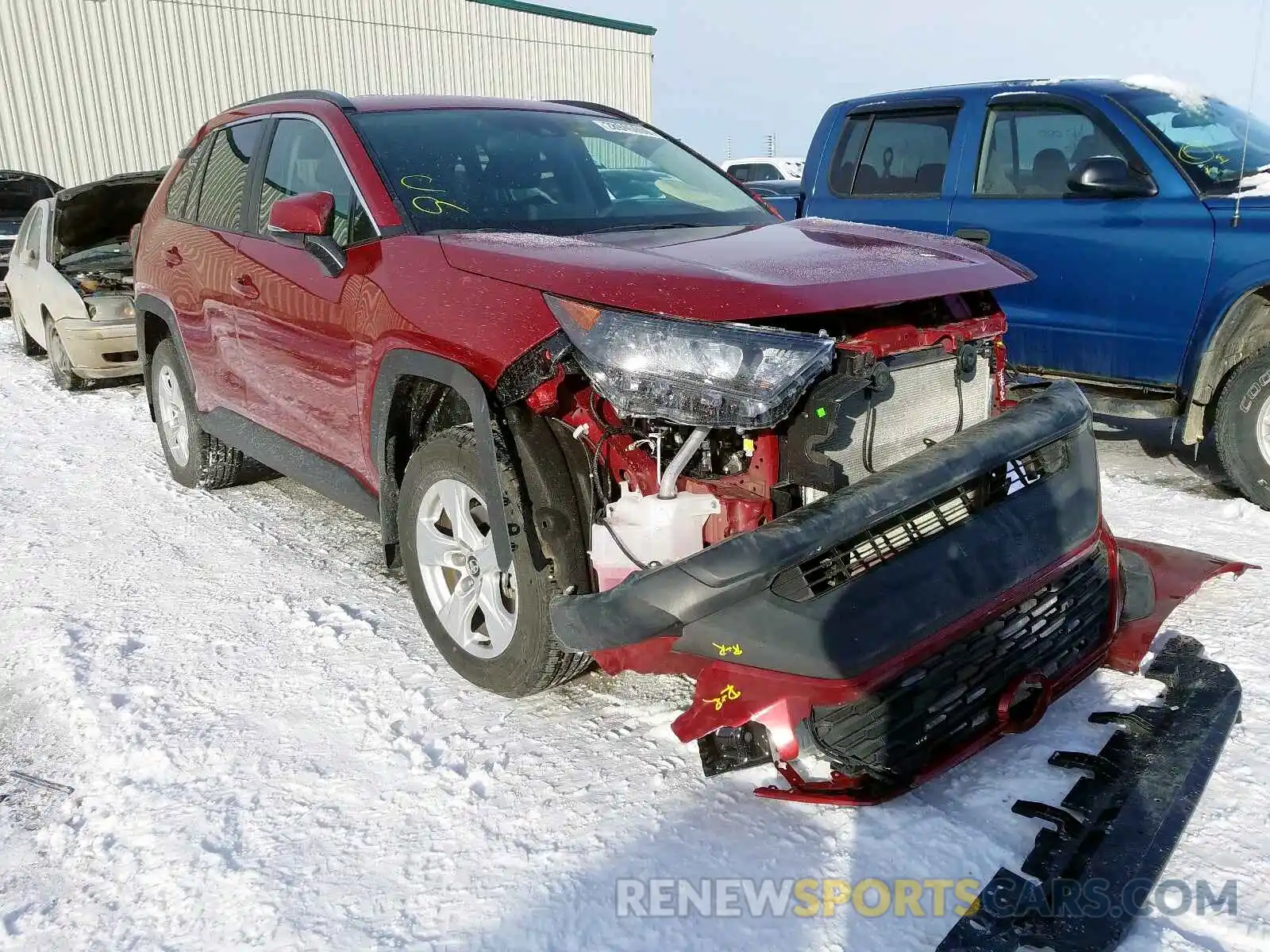 1 Photograph of a damaged car 2T3B1RFV6KC021755 TOYOTA RAV4 LE 2019