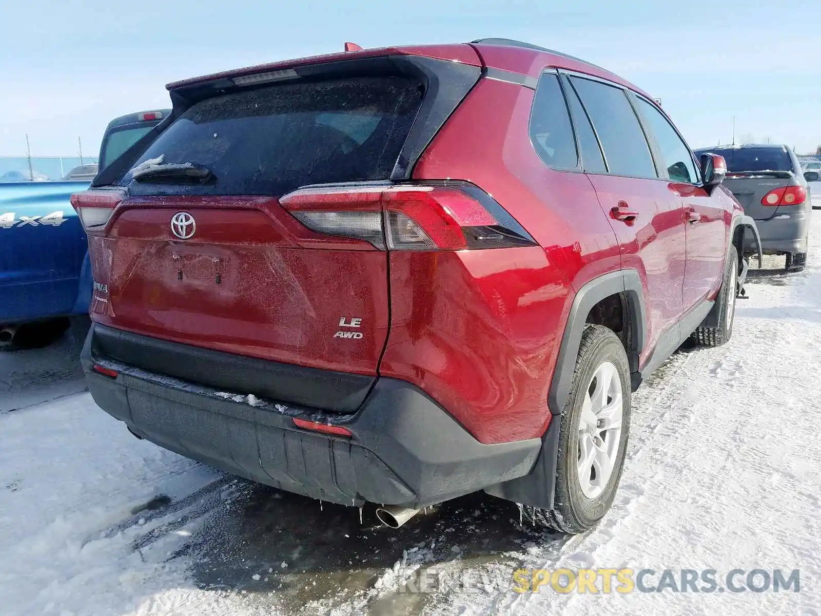 4 Photograph of a damaged car 2T3B1RFV6KC021755 TOYOTA RAV4 LE 2019