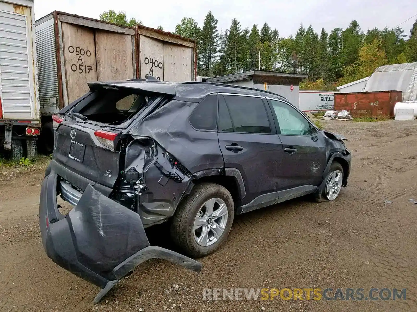 4 Photograph of a damaged car 2T3B1RFV9KW068793 TOYOTA RAV4 LE 2019