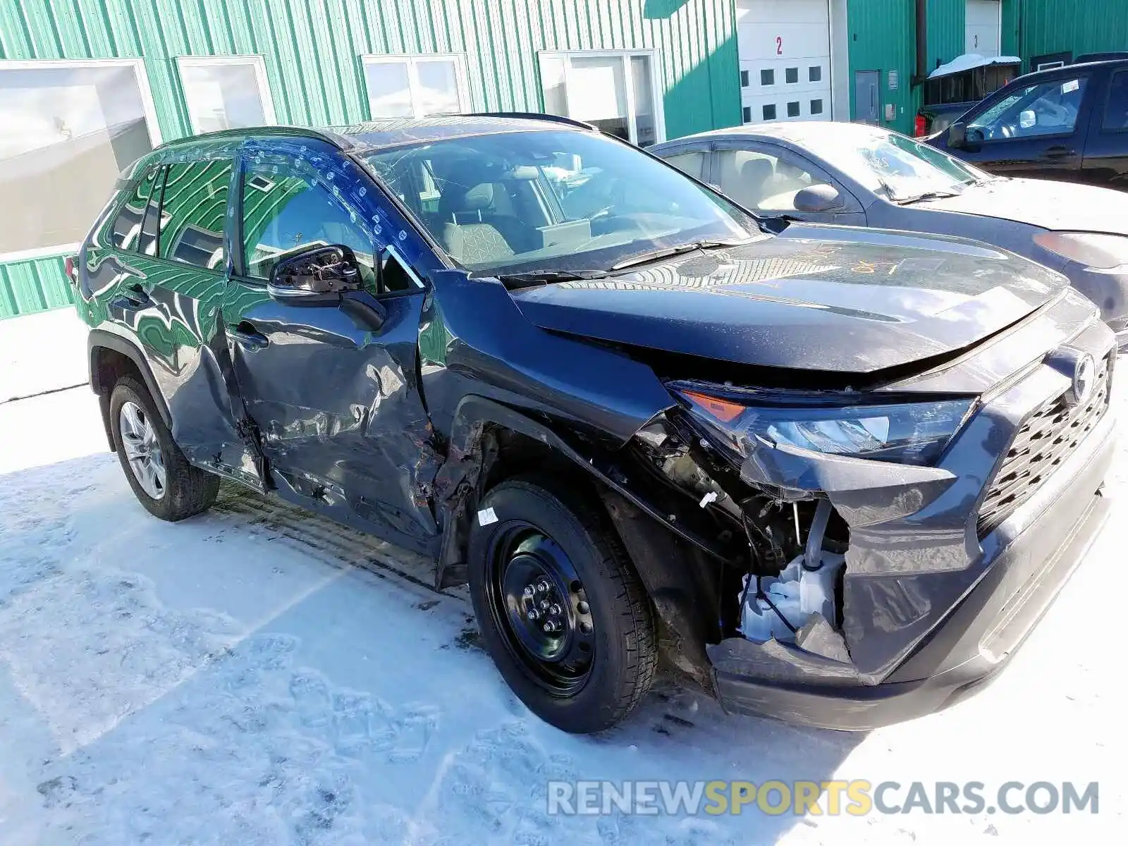 1 Photograph of a damaged car 2T3B1RFVXKW053526 TOYOTA RAV4 LE 2019