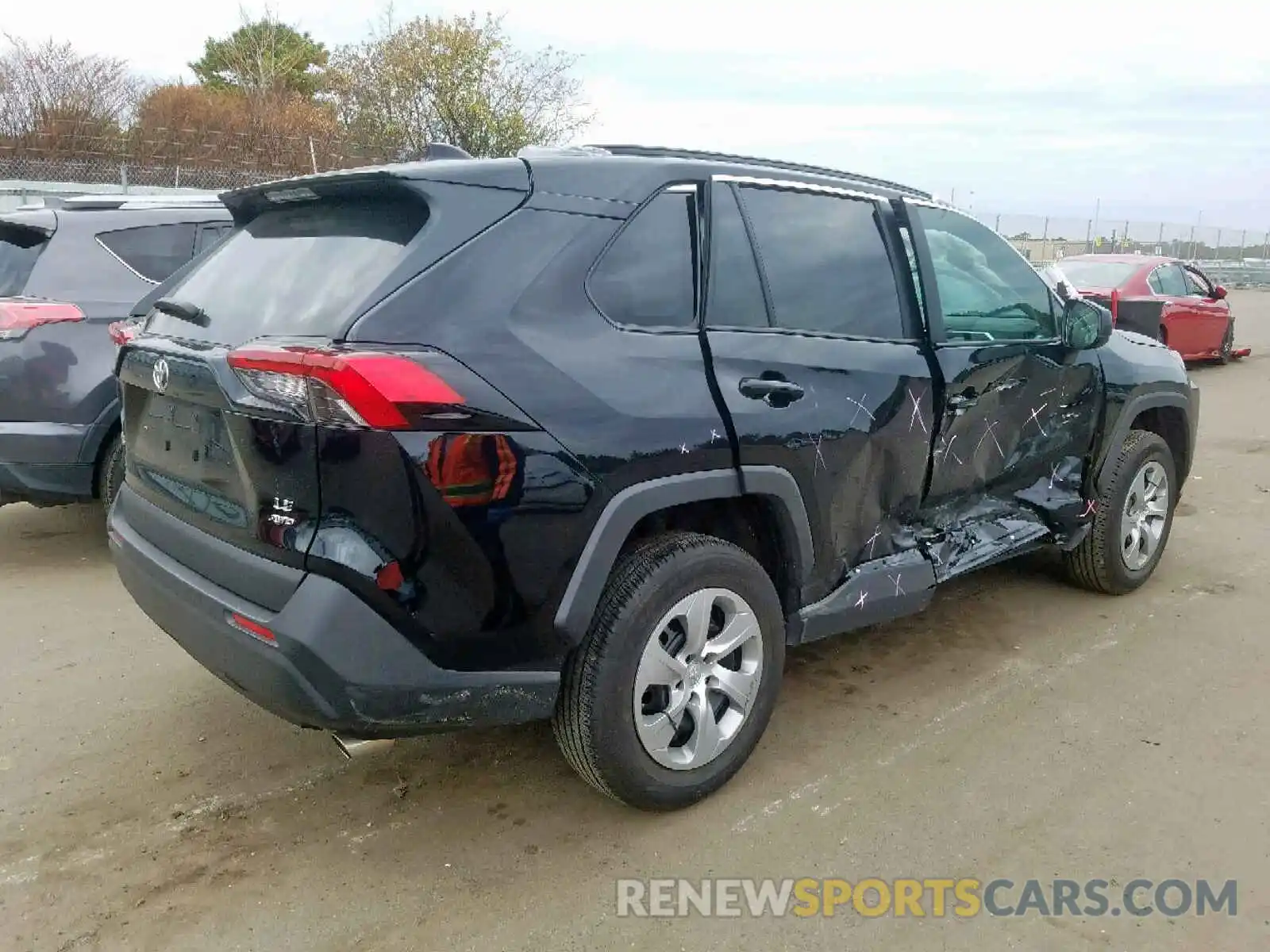 4 Photograph of a damaged car 2T3F1RFV0KW037238 TOYOTA RAV4 LE 2019