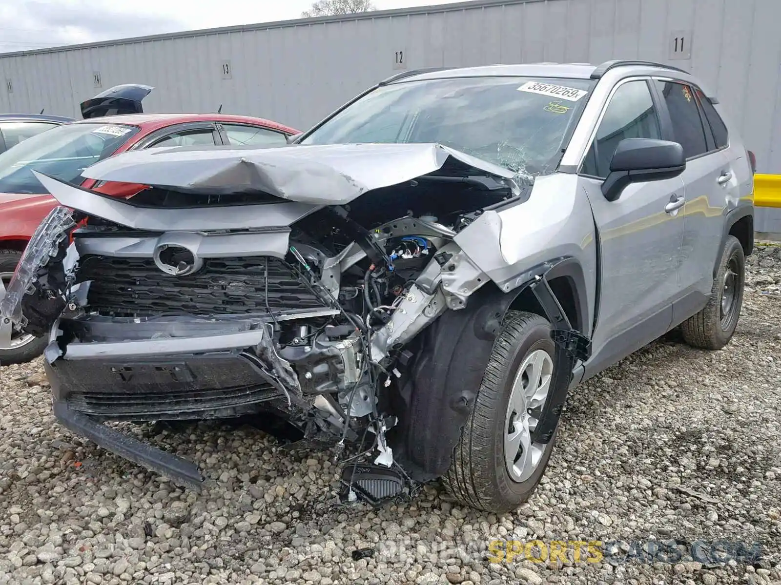 2 Photograph of a damaged car 2T3F1RFV0KW040429 TOYOTA RAV4 LE 2019