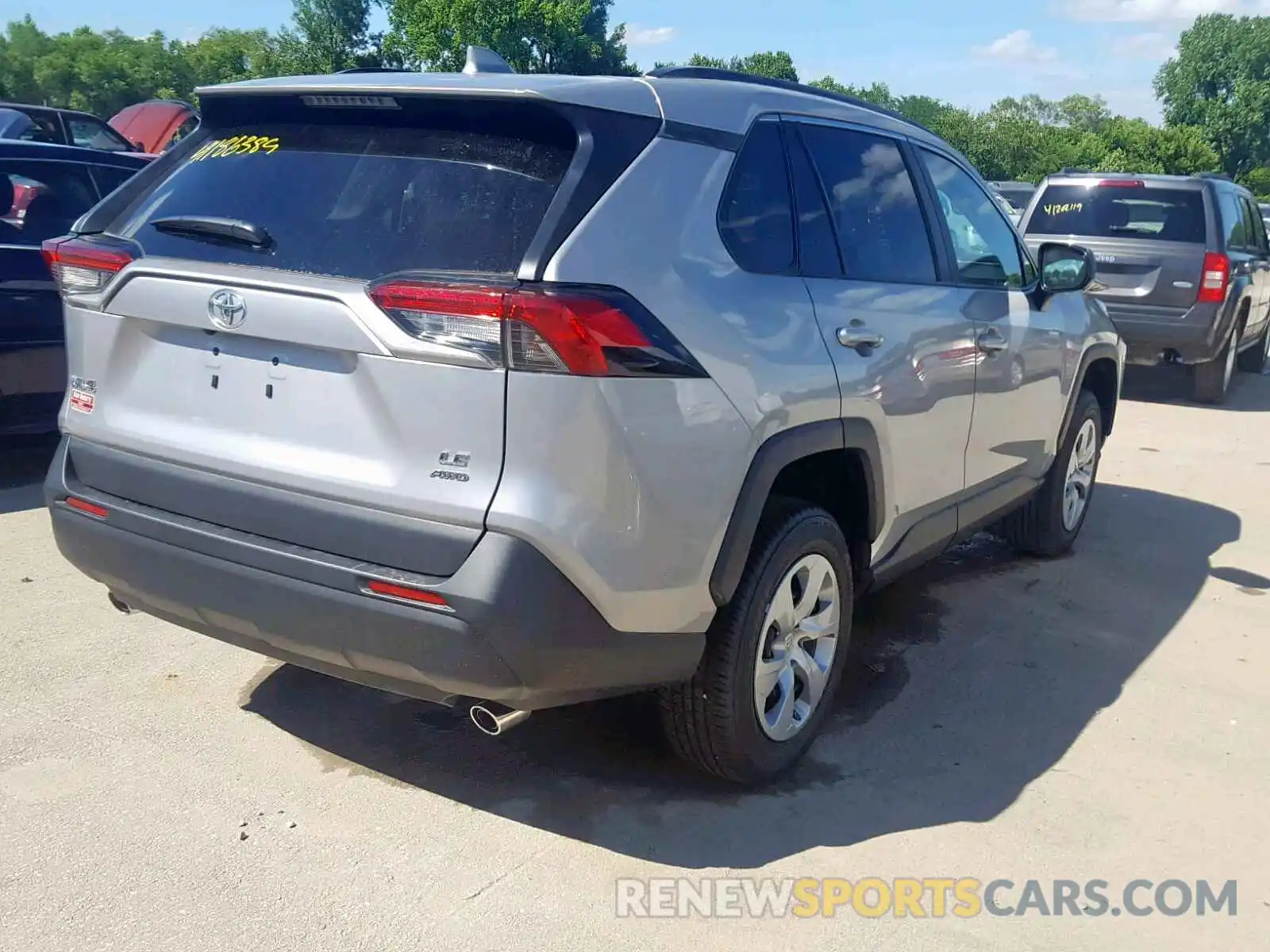 4 Photograph of a damaged car 2T3F1RFV1KW052475 TOYOTA RAV4 LE 2019