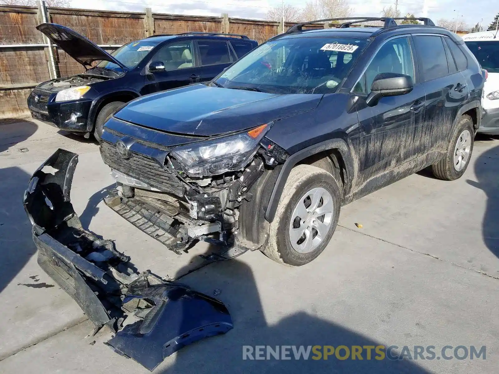 2 Фотография поврежденного автомобиля 2T3F1RFV2KW006248 TOYOTA RAV4 LE 2019