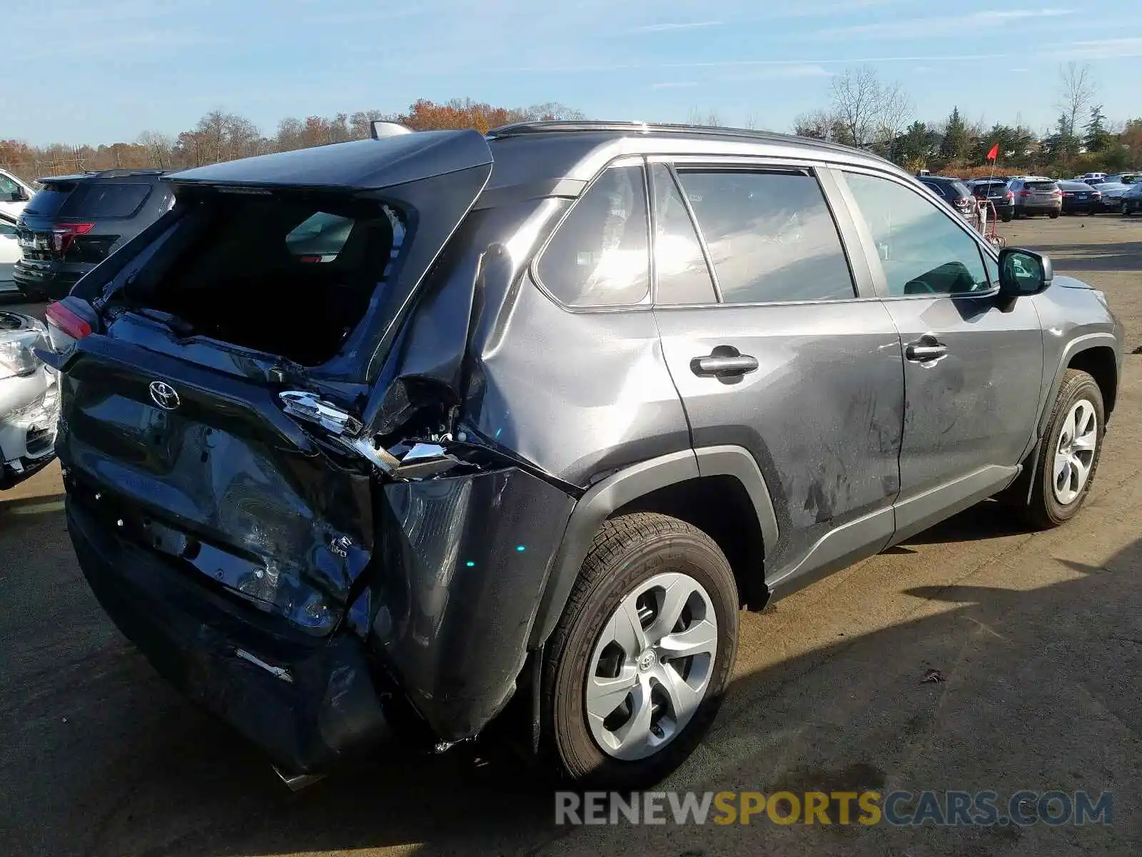 4 Photograph of a damaged car 2T3F1RFV3KC021066 TOYOTA RAV4 LE 2019