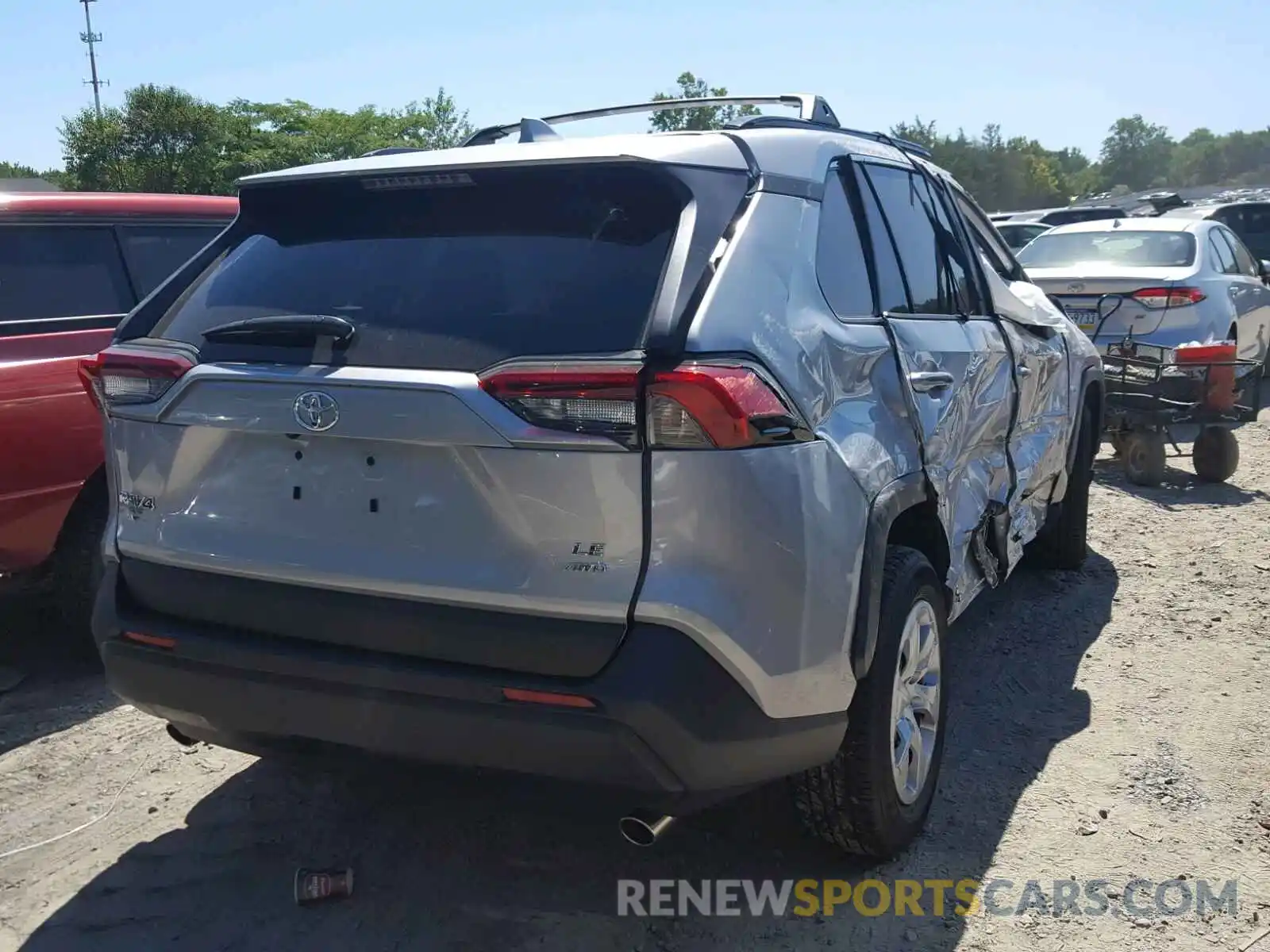 4 Photograph of a damaged car 2T3F1RFV3KW052770 TOYOTA RAV4 LE 2019