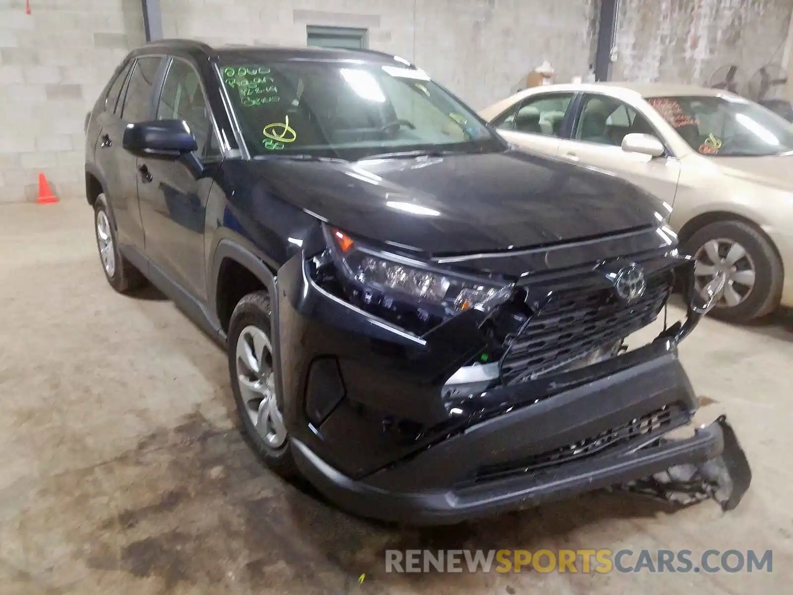 1 Photograph of a damaged car 2T3F1RFV5KC021361 TOYOTA RAV4 LE 2019