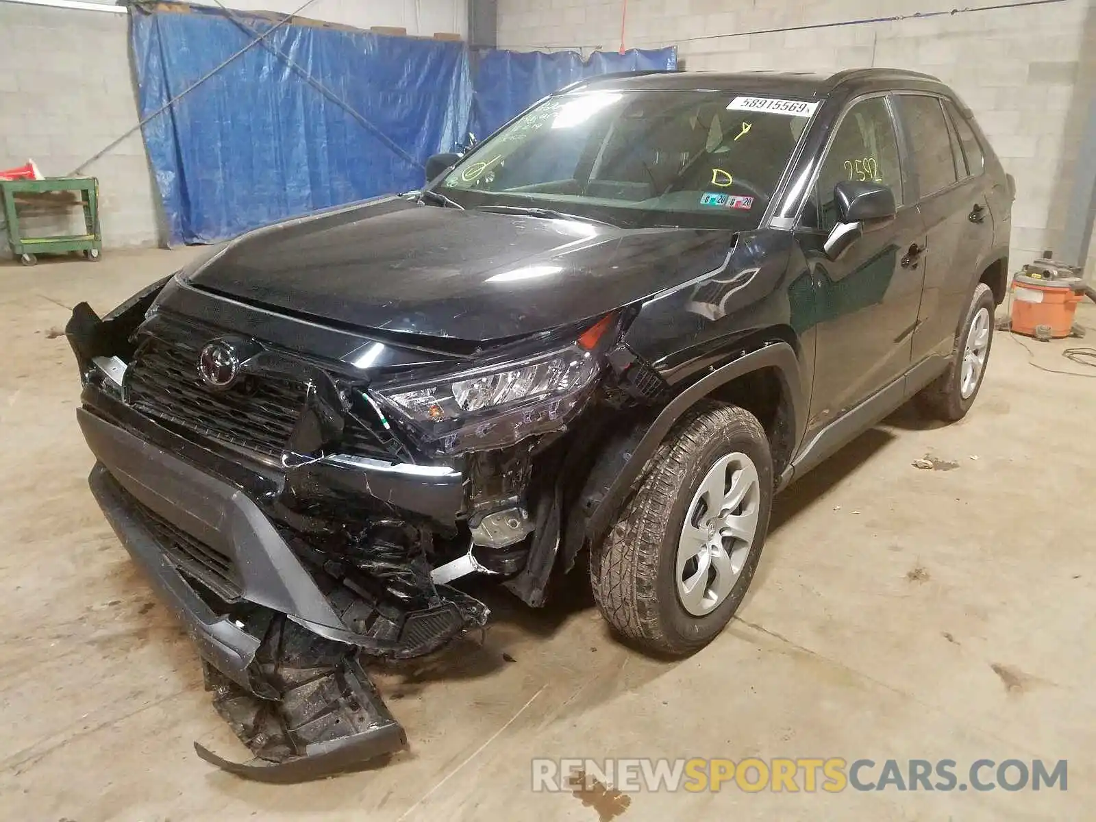 2 Photograph of a damaged car 2T3F1RFV5KC021361 TOYOTA RAV4 LE 2019