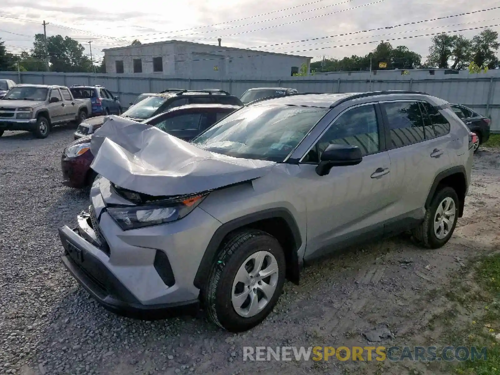 2 Фотография поврежденного автомобиля 2T3F1RFV5KW038966 TOYOTA RAV4 LE 2019