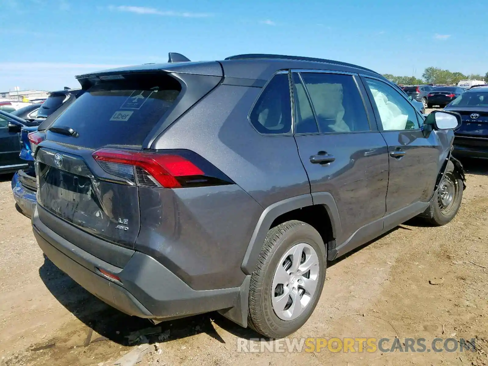 4 Photograph of a damaged car 2T3F1RFV6KW064766 TOYOTA RAV4 LE 2019