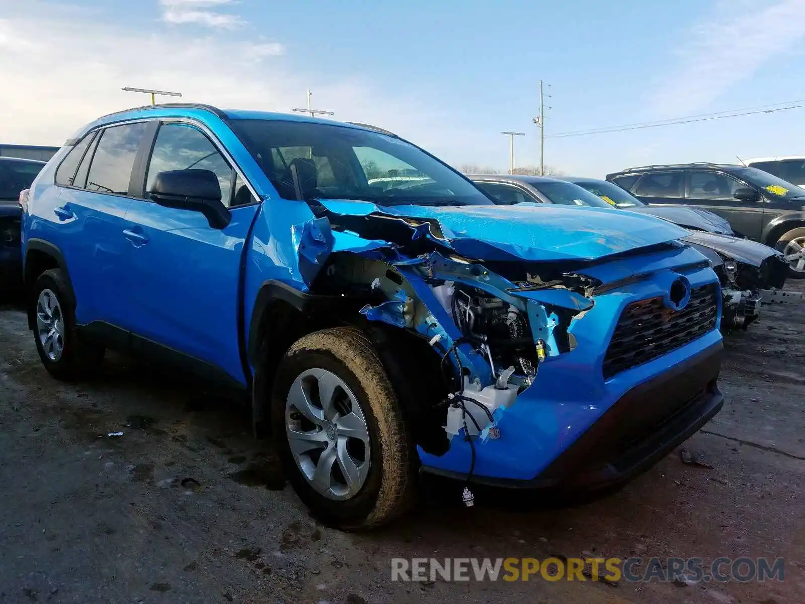 1 Photograph of a damaged car 2T3F1RFV7KC004321 TOYOTA RAV4 LE 2019