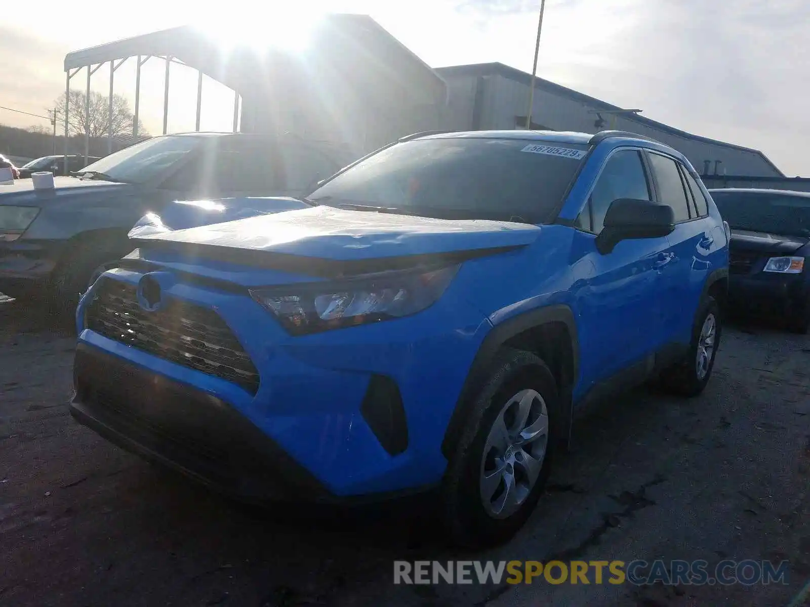 2 Photograph of a damaged car 2T3F1RFV7KC004321 TOYOTA RAV4 LE 2019