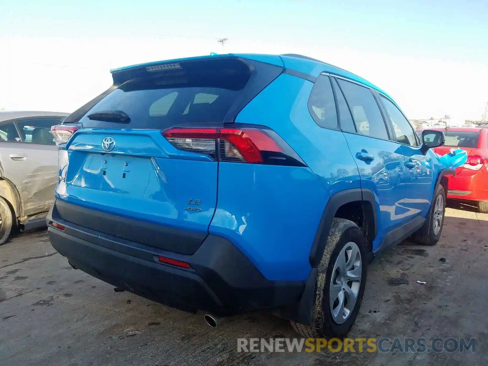 4 Photograph of a damaged car 2T3F1RFV7KC004321 TOYOTA RAV4 LE 2019