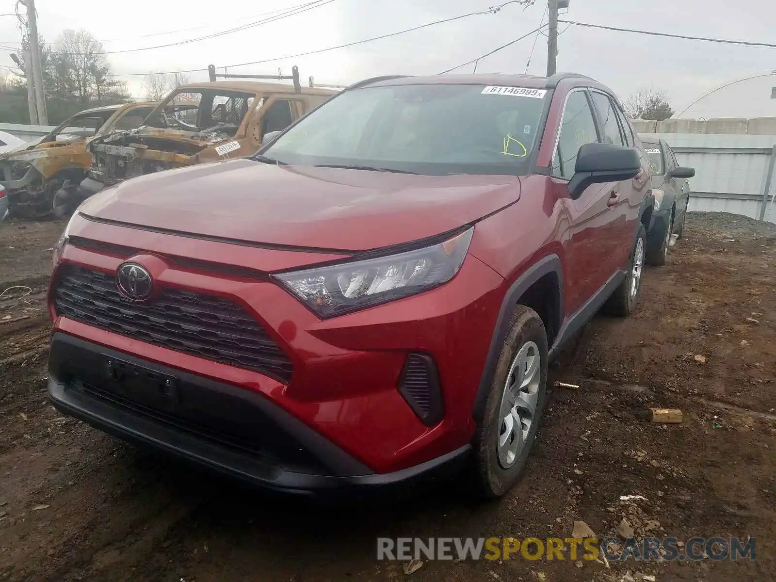 2 Фотография поврежденного автомобиля 2T3F1RFV7KW031310 TOYOTA RAV4 LE 2019