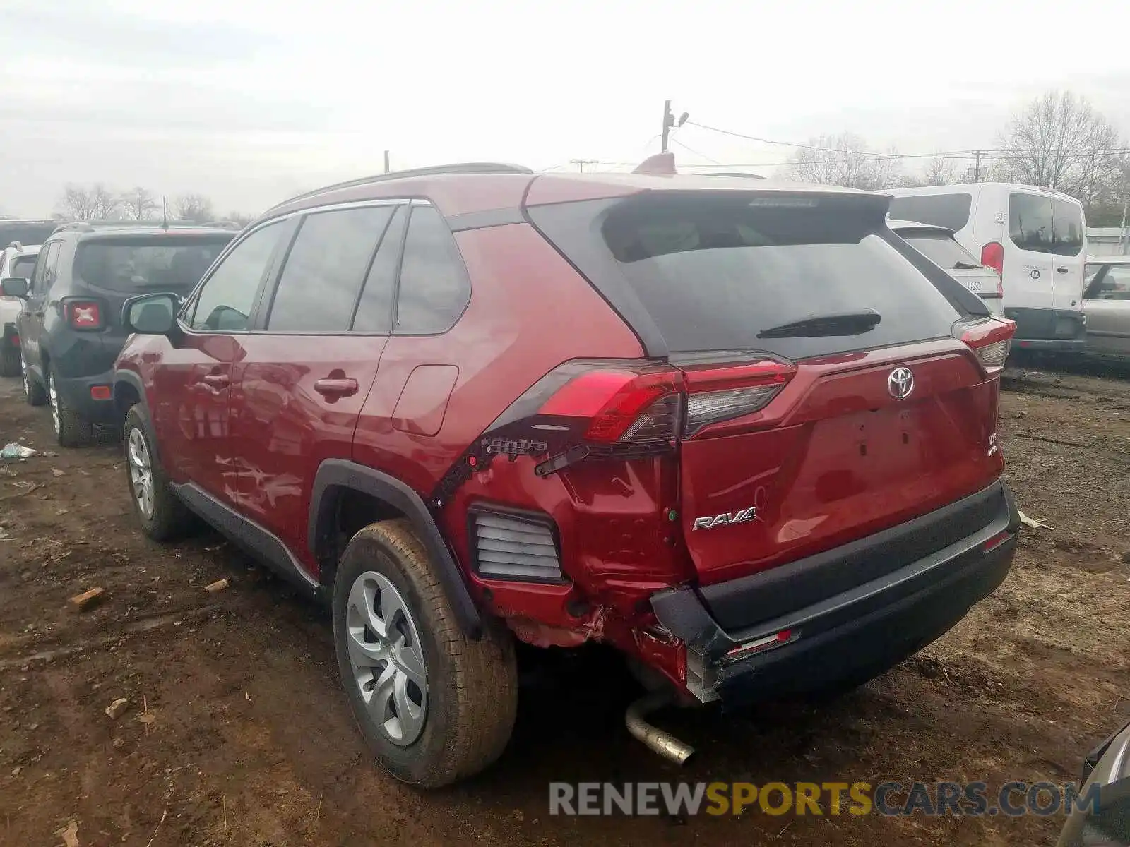 3 Фотография поврежденного автомобиля 2T3F1RFV7KW031310 TOYOTA RAV4 LE 2019