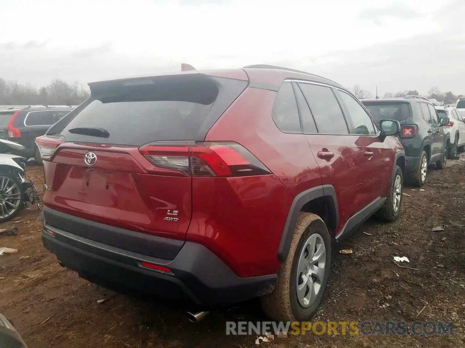 4 Фотография поврежденного автомобиля 2T3F1RFV7KW031310 TOYOTA RAV4 LE 2019