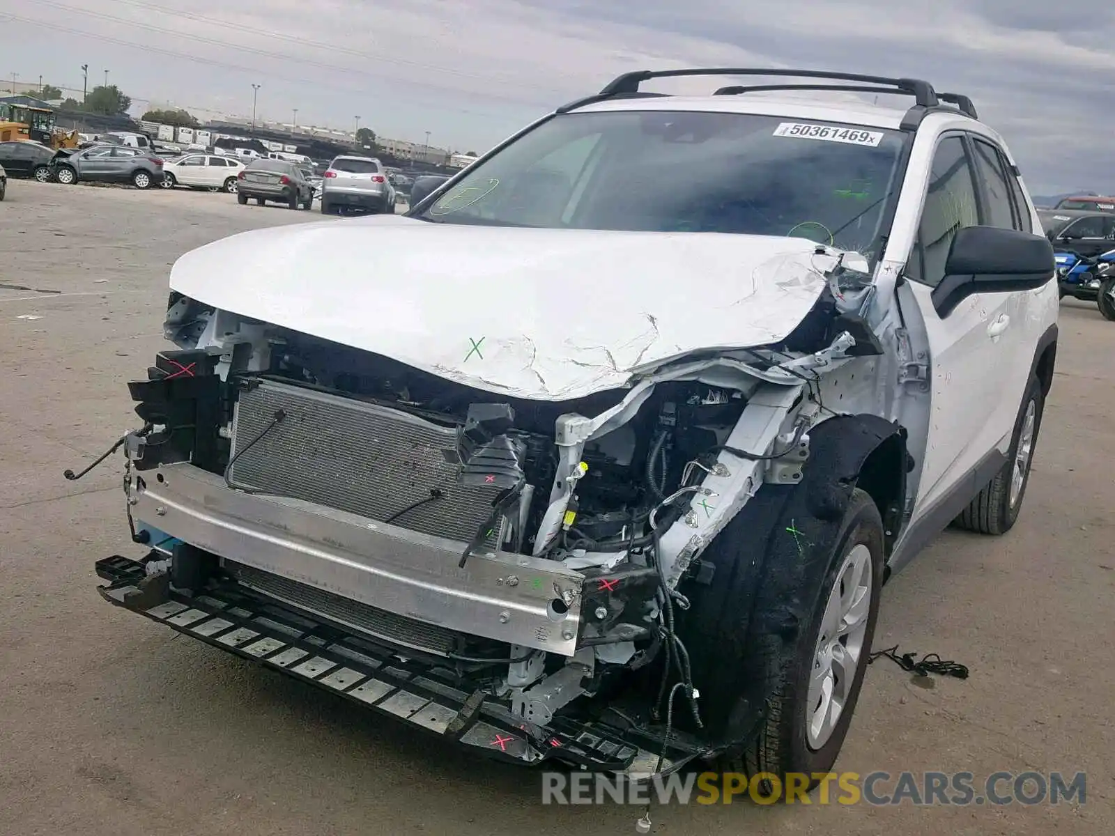 2 Photograph of a damaged car 2T3F1RFV8KW005301 TOYOTA RAV4 LE 2019