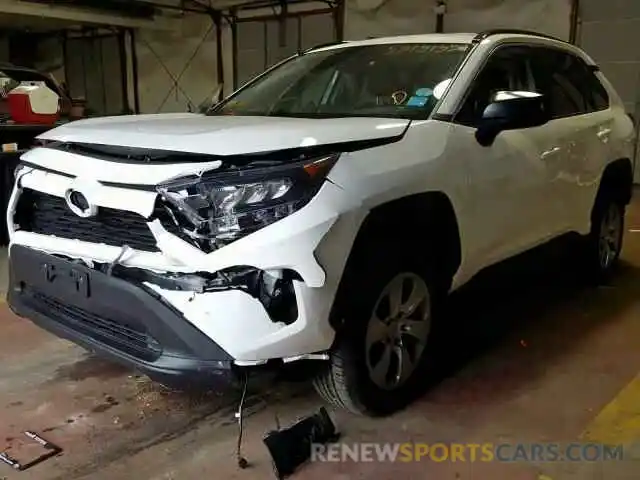 2 Photograph of a damaged car 2T3F1RFV8KW063781 TOYOTA RAV4 LE 2019