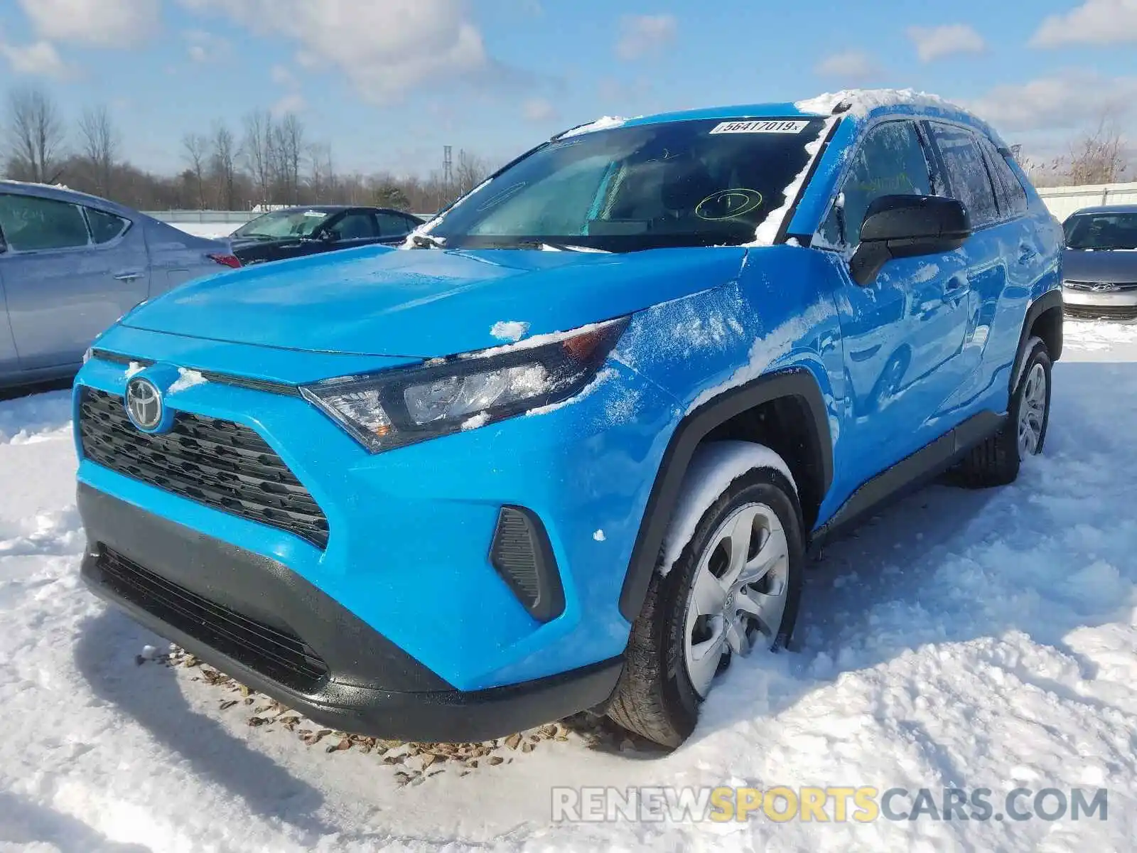 2 Photograph of a damaged car 2T3F1RFVXKW027235 TOYOTA RAV4 LE 2019