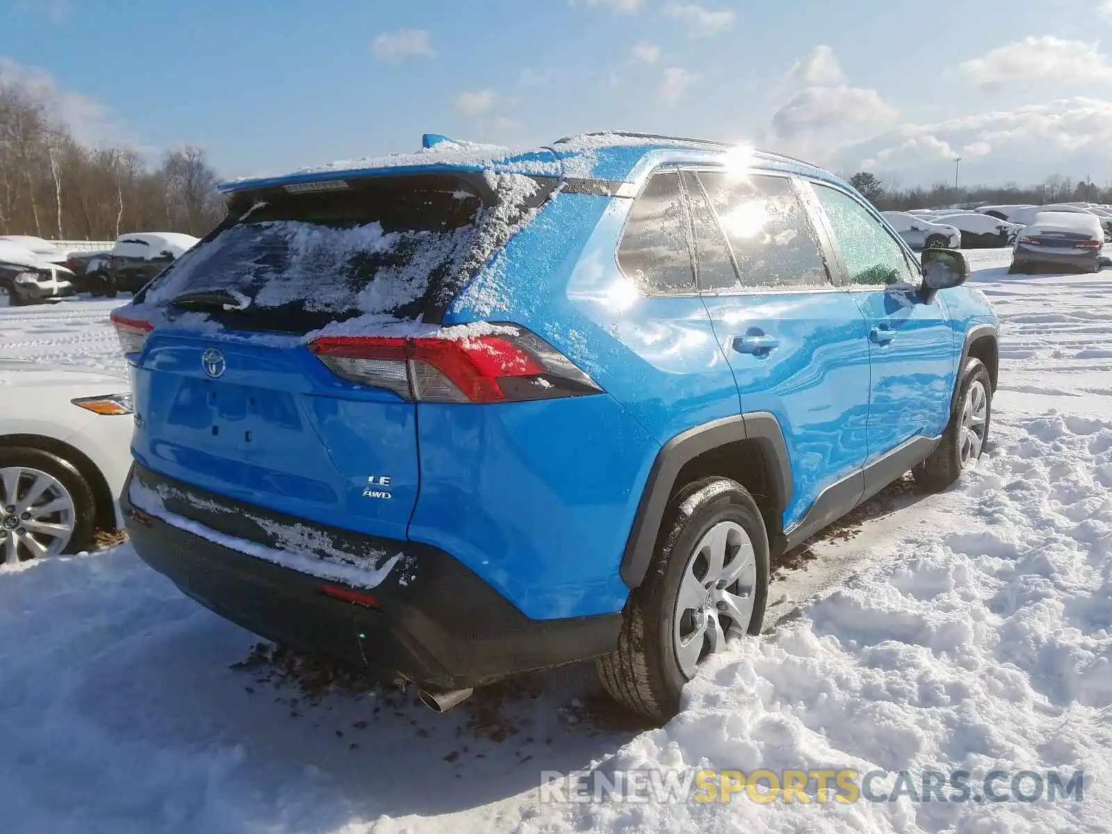 4 Photograph of a damaged car 2T3F1RFVXKW027235 TOYOTA RAV4 LE 2019