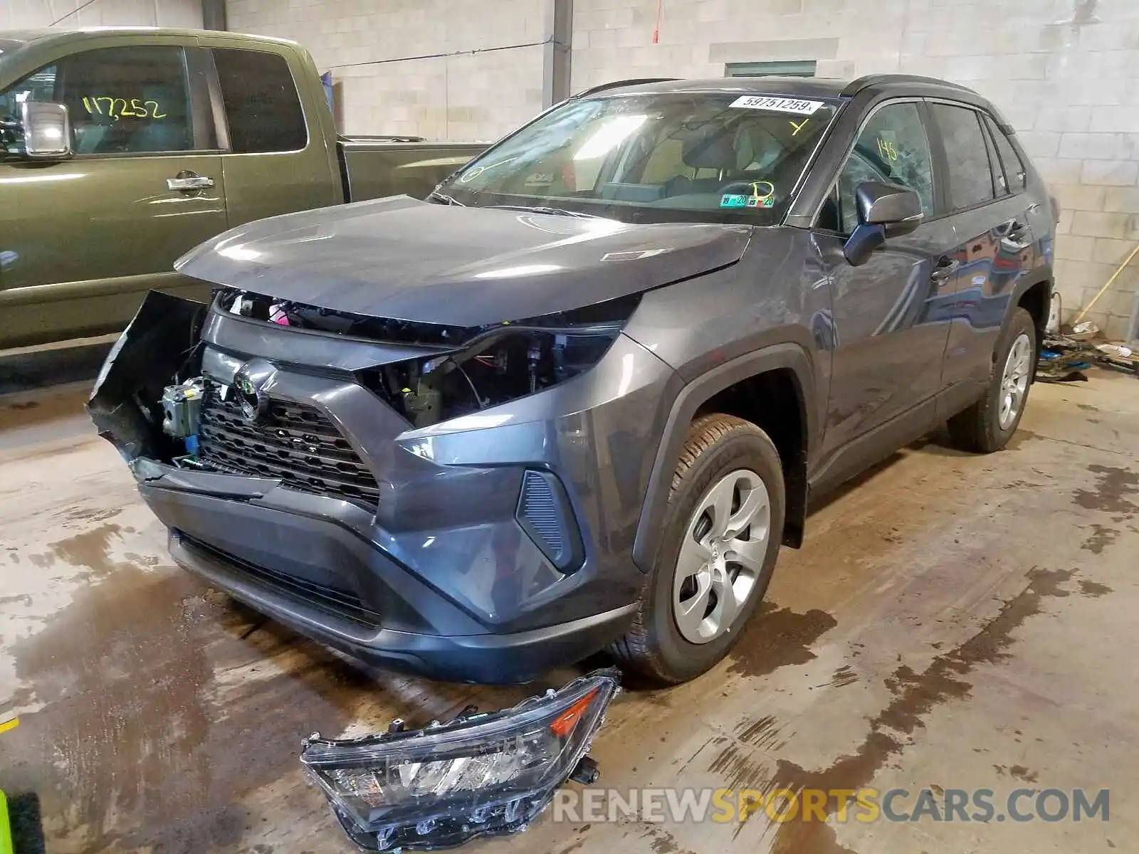 2 Photograph of a damaged car 2T3G1RFV0KW083883 TOYOTA RAV4 LE 2019