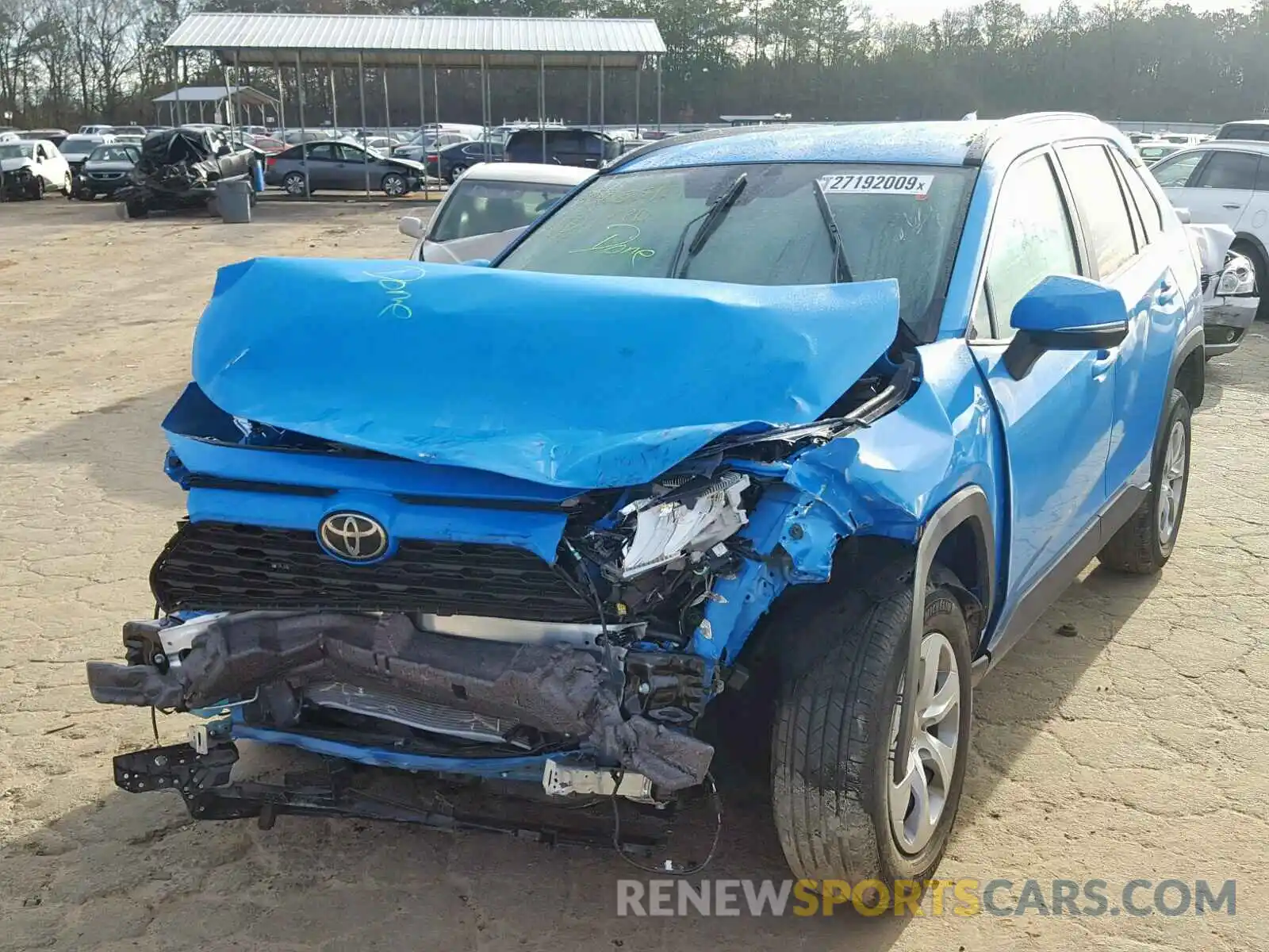 2 Photograph of a damaged car 2T3G1RFV3KW009051 TOYOTA RAV4 LE 2019