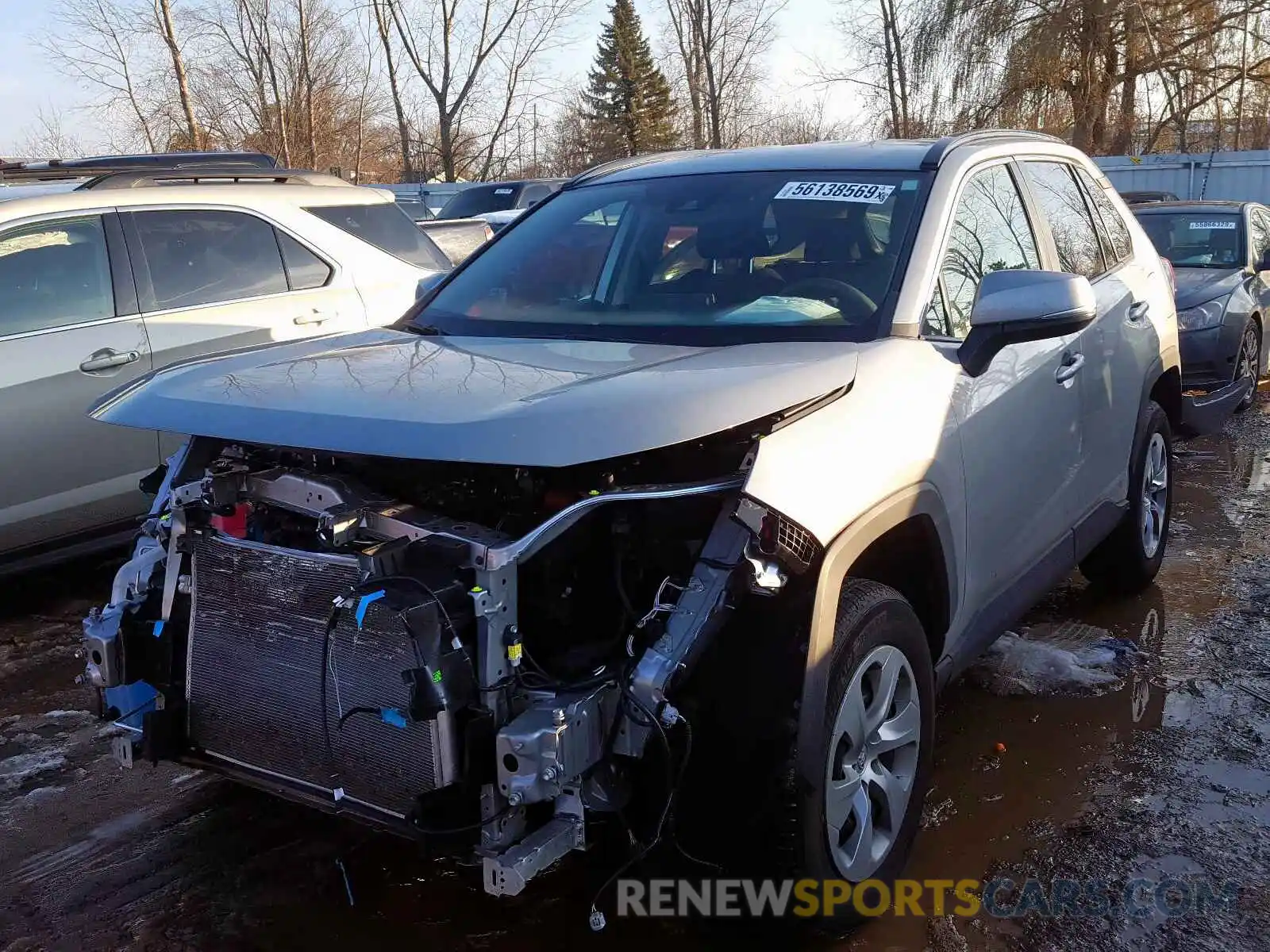 2 Photograph of a damaged car 2T3G1RFV6KW009321 TOYOTA RAV4 LE 2019