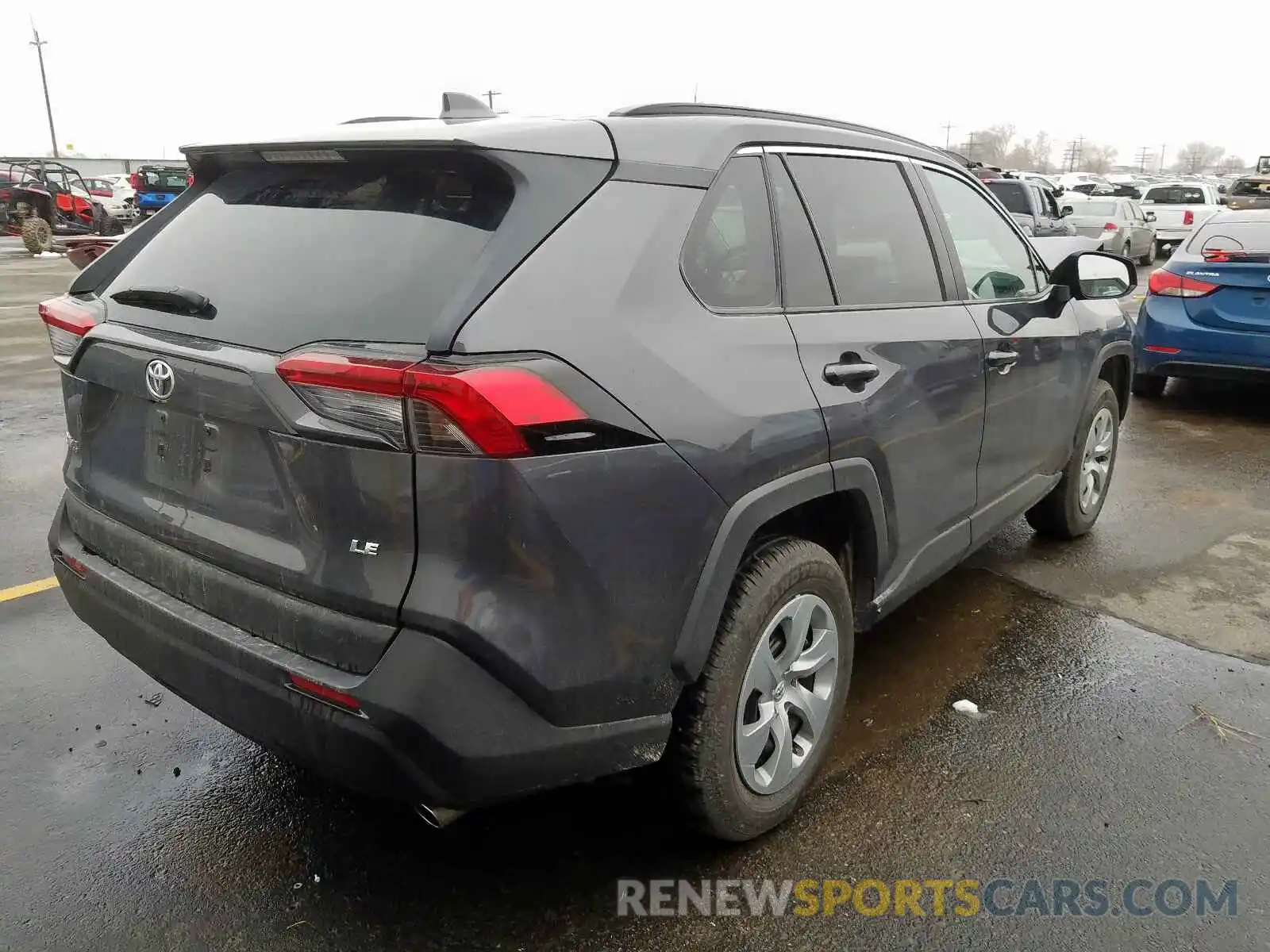 4 Photograph of a damaged car 2T3H1RFV0KW003504 TOYOTA RAV4 LE 2019