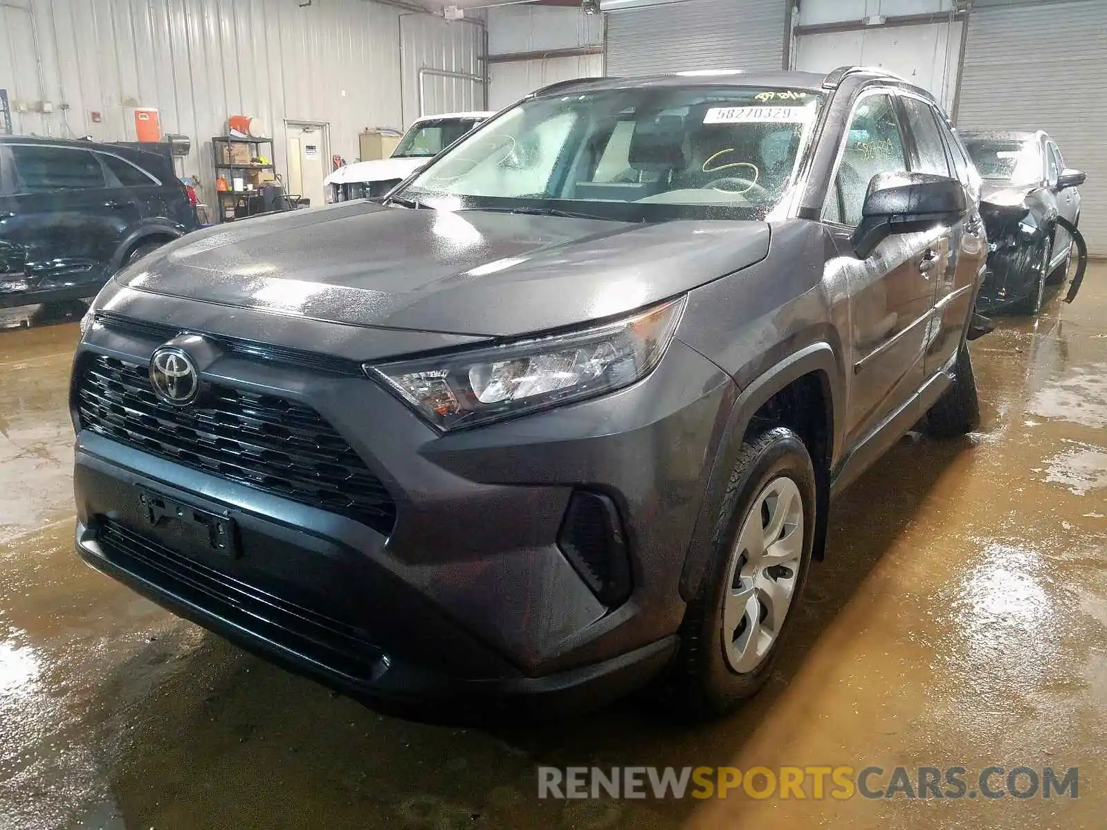 2 Photograph of a damaged car 2T3H1RFV0KW023686 TOYOTA RAV4 LE 2019