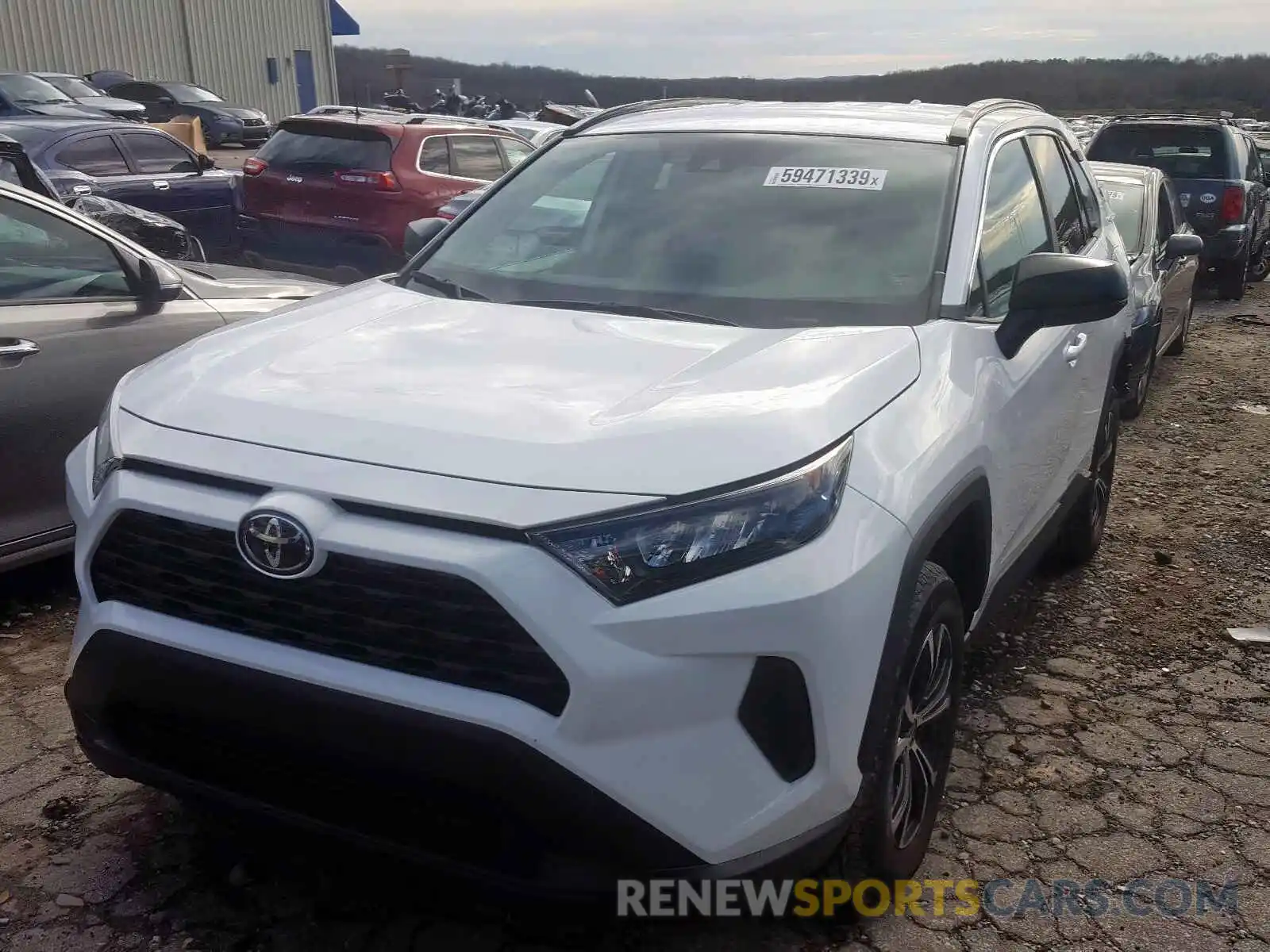 2 Photograph of a damaged car 2T3H1RFV1KW056454 TOYOTA RAV4 LE 2019