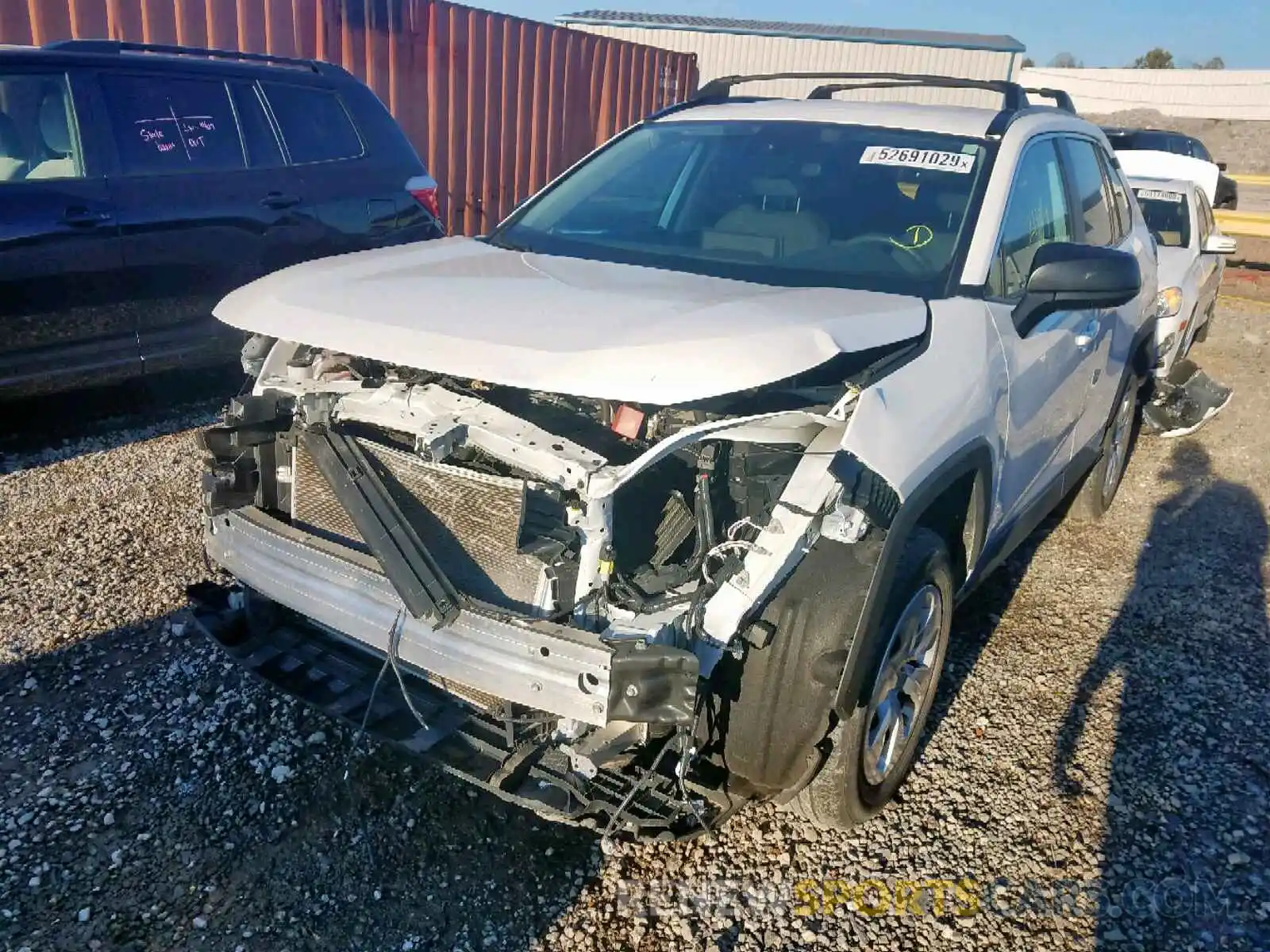 2 Photograph of a damaged car 2T3H1RFV2KW001141 TOYOTA RAV4 LE 2019