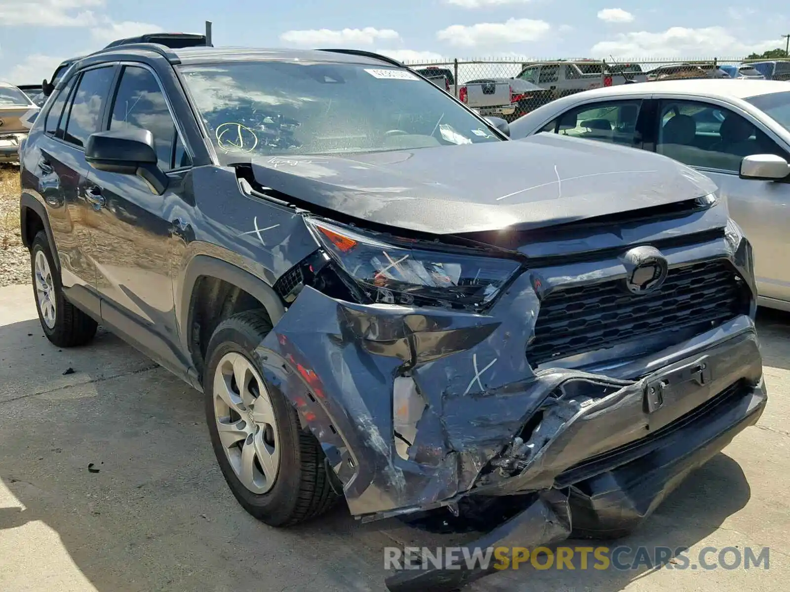 1 Photograph of a damaged car 2T3H1RFV2KW003214 TOYOTA RAV4 LE 2019