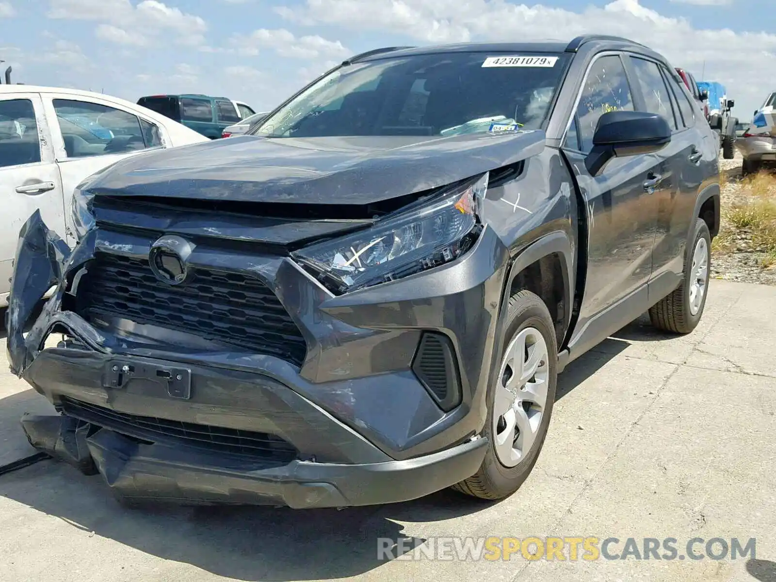 2 Photograph of a damaged car 2T3H1RFV2KW003214 TOYOTA RAV4 LE 2019