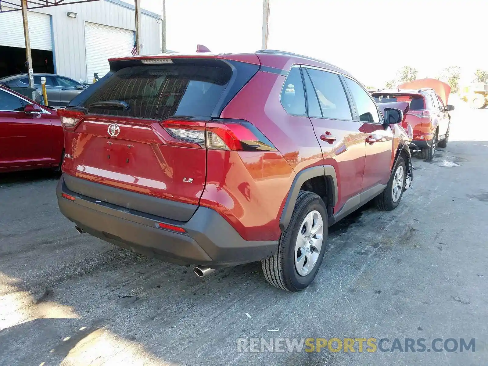 4 Photograph of a damaged car 2T3H1RFV2KW040148 TOYOTA RAV4 LE 2019