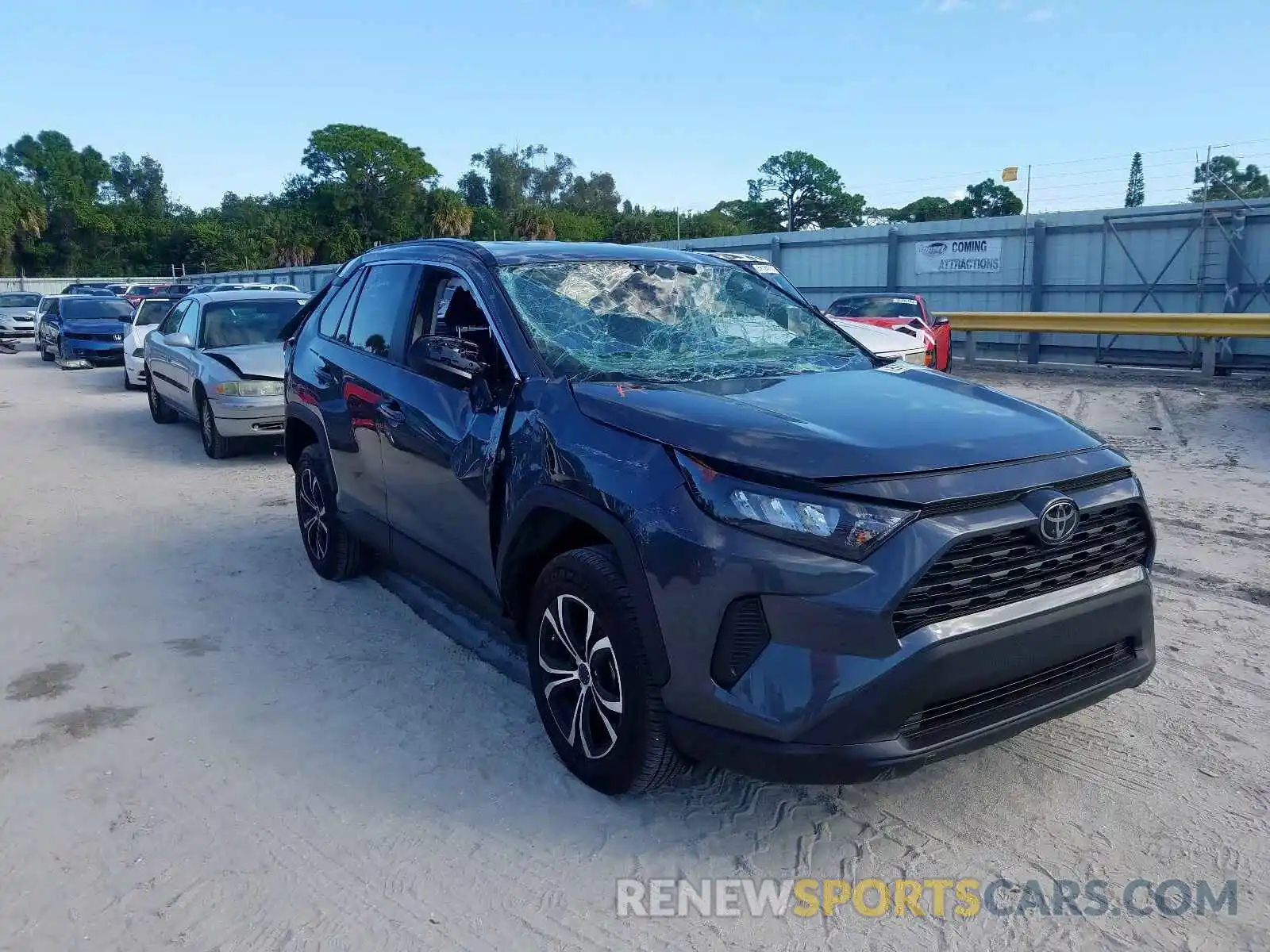 1 Photograph of a damaged car 2T3H1RFV4KC001062 TOYOTA RAV4 LE 2019