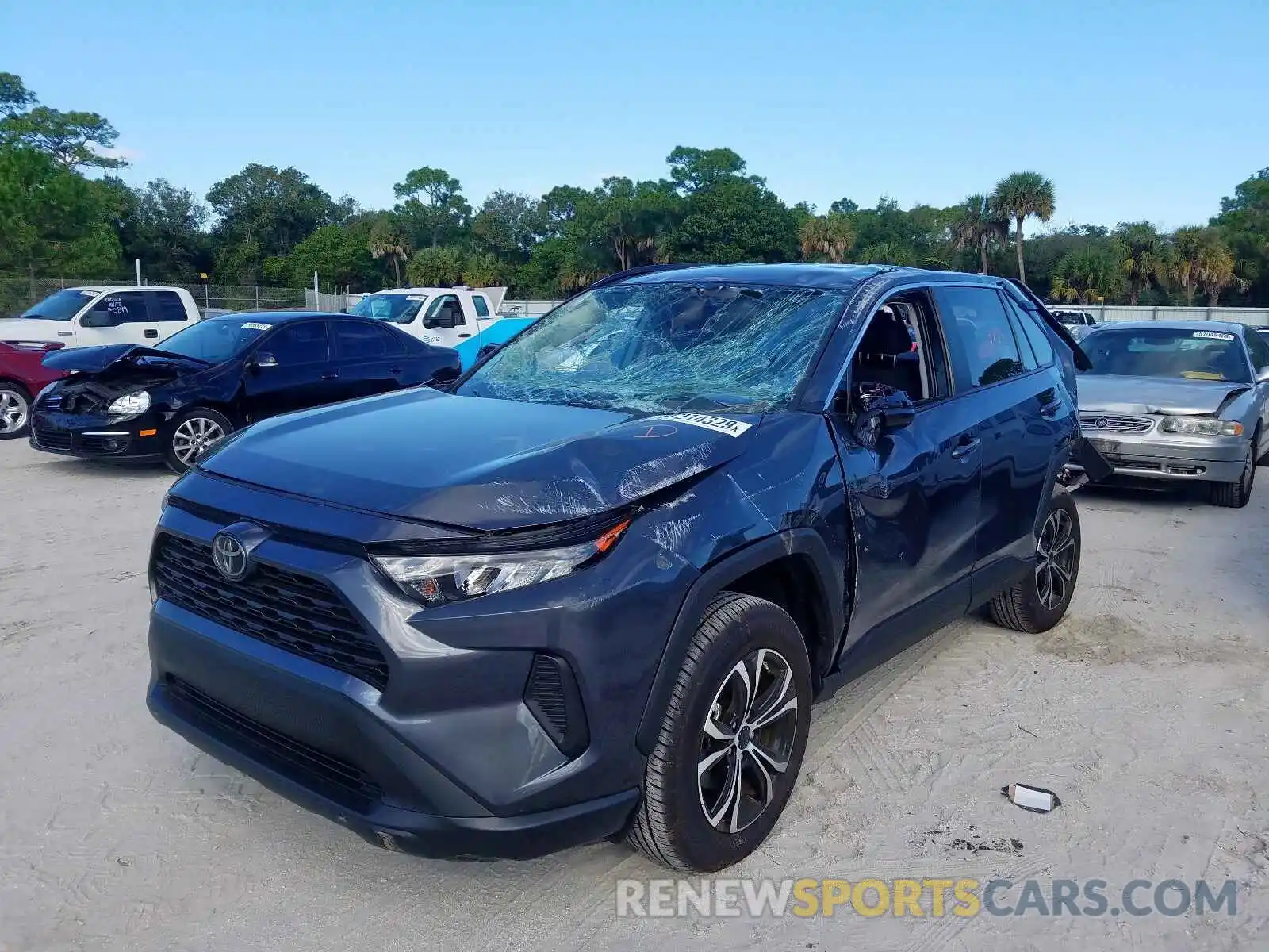 2 Photograph of a damaged car 2T3H1RFV4KC001062 TOYOTA RAV4 LE 2019