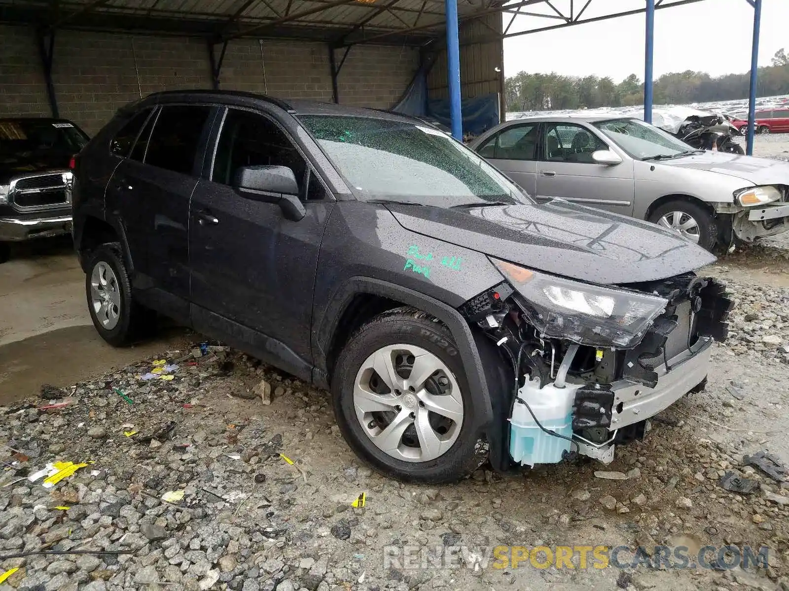 1 Photograph of a damaged car 2T3H1RFV4KW007023 TOYOTA RAV4 LE 2019