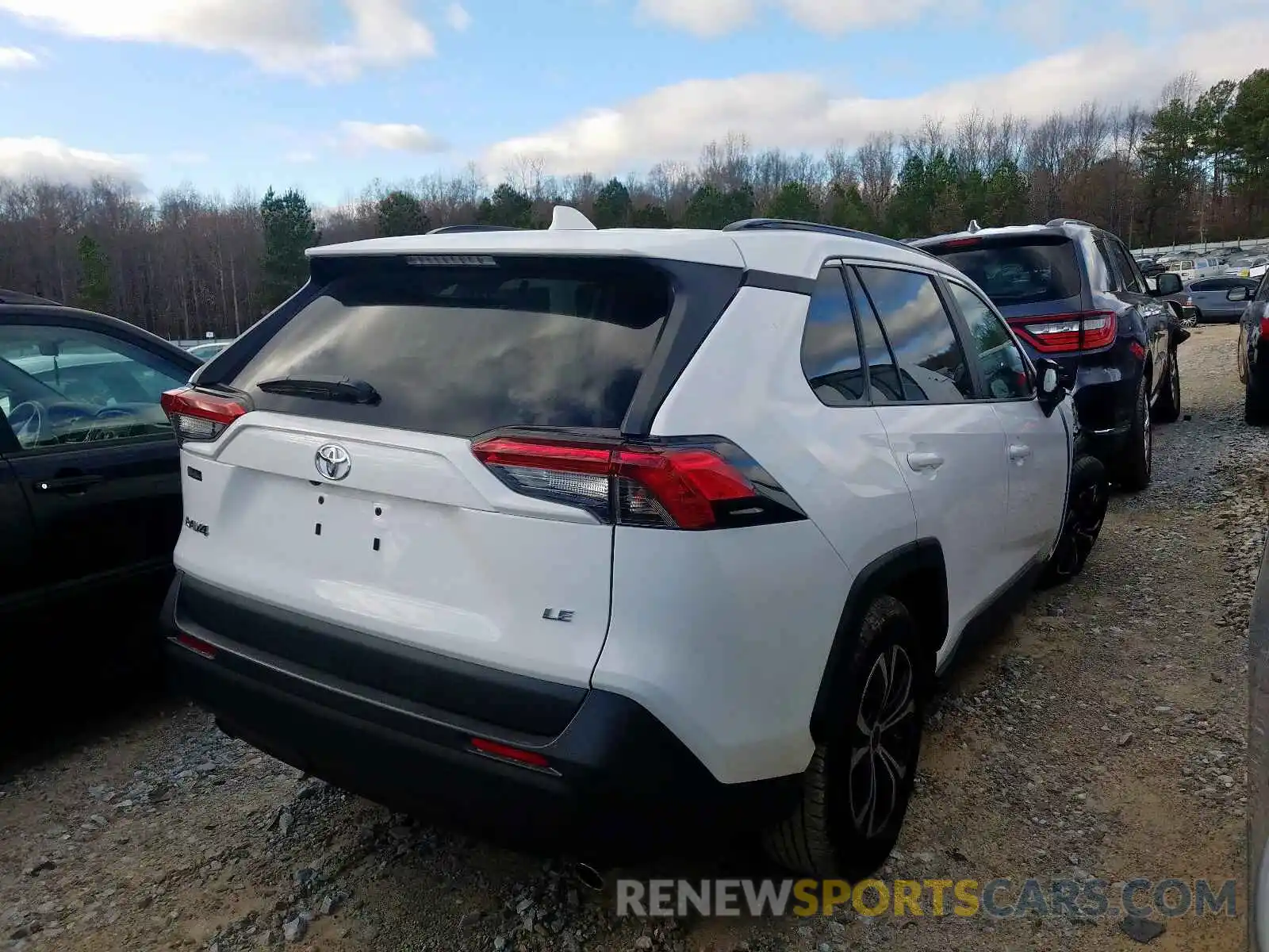 4 Photograph of a damaged car 2T3H1RFV6KC009535 TOYOTA RAV4 LE 2019