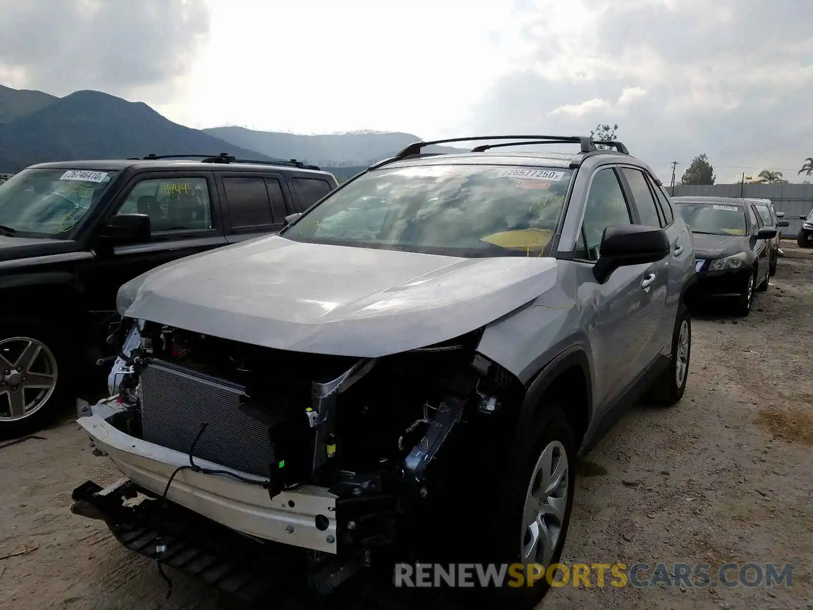 2 Photograph of a damaged car 2T3H1RFV6KC011589 TOYOTA RAV4 LE 2019