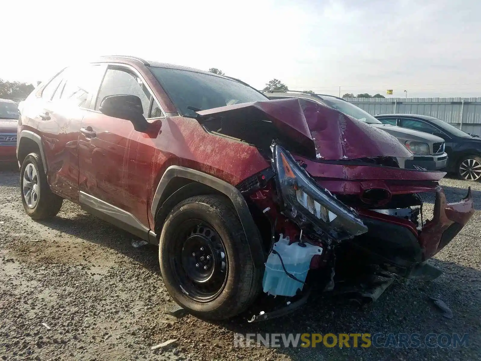 1 Photograph of a damaged car 2T3H1RFV8KW022186 TOYOTA RAV4 LE 2019