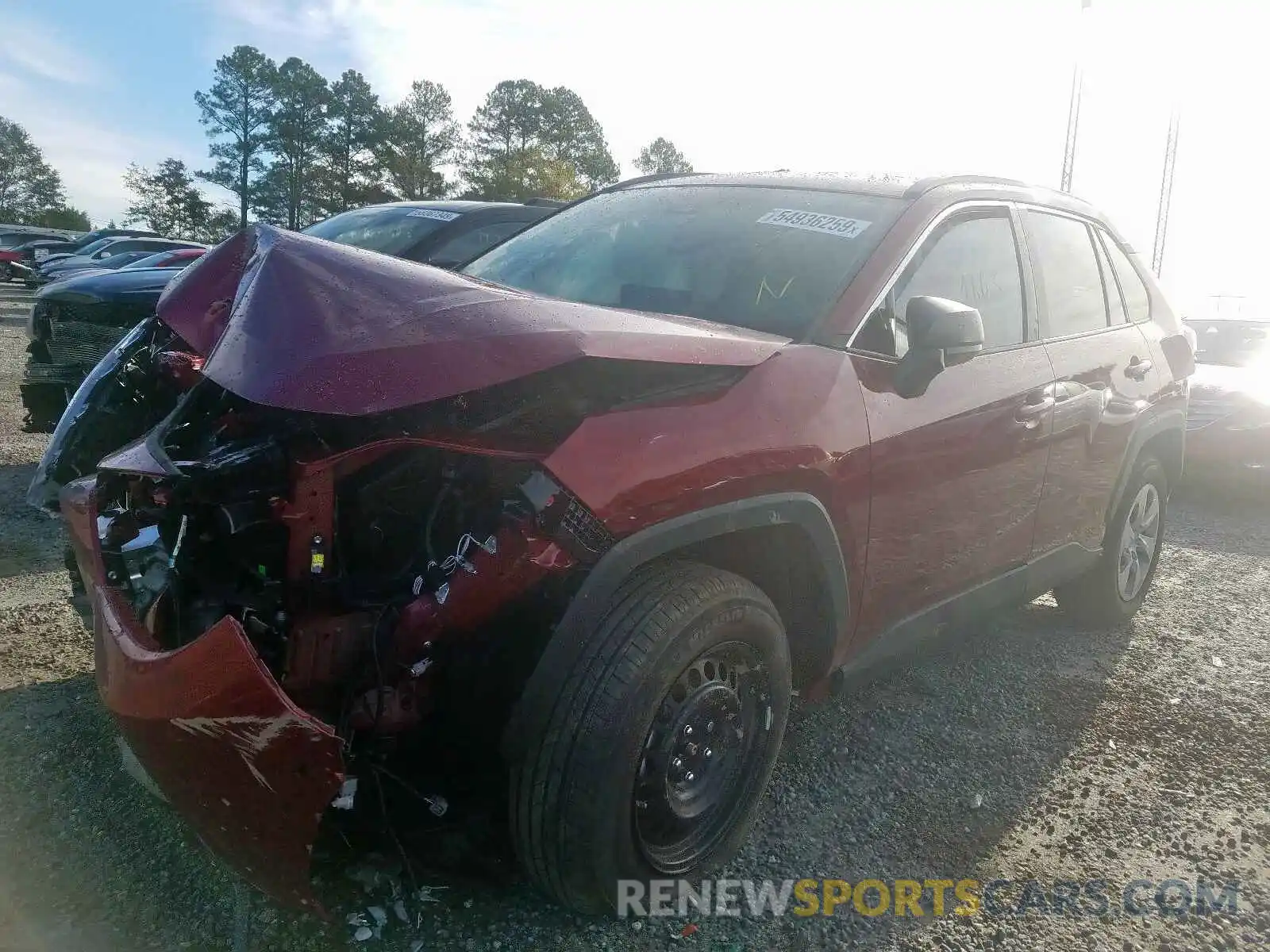 2 Photograph of a damaged car 2T3H1RFV8KW022186 TOYOTA RAV4 LE 2019