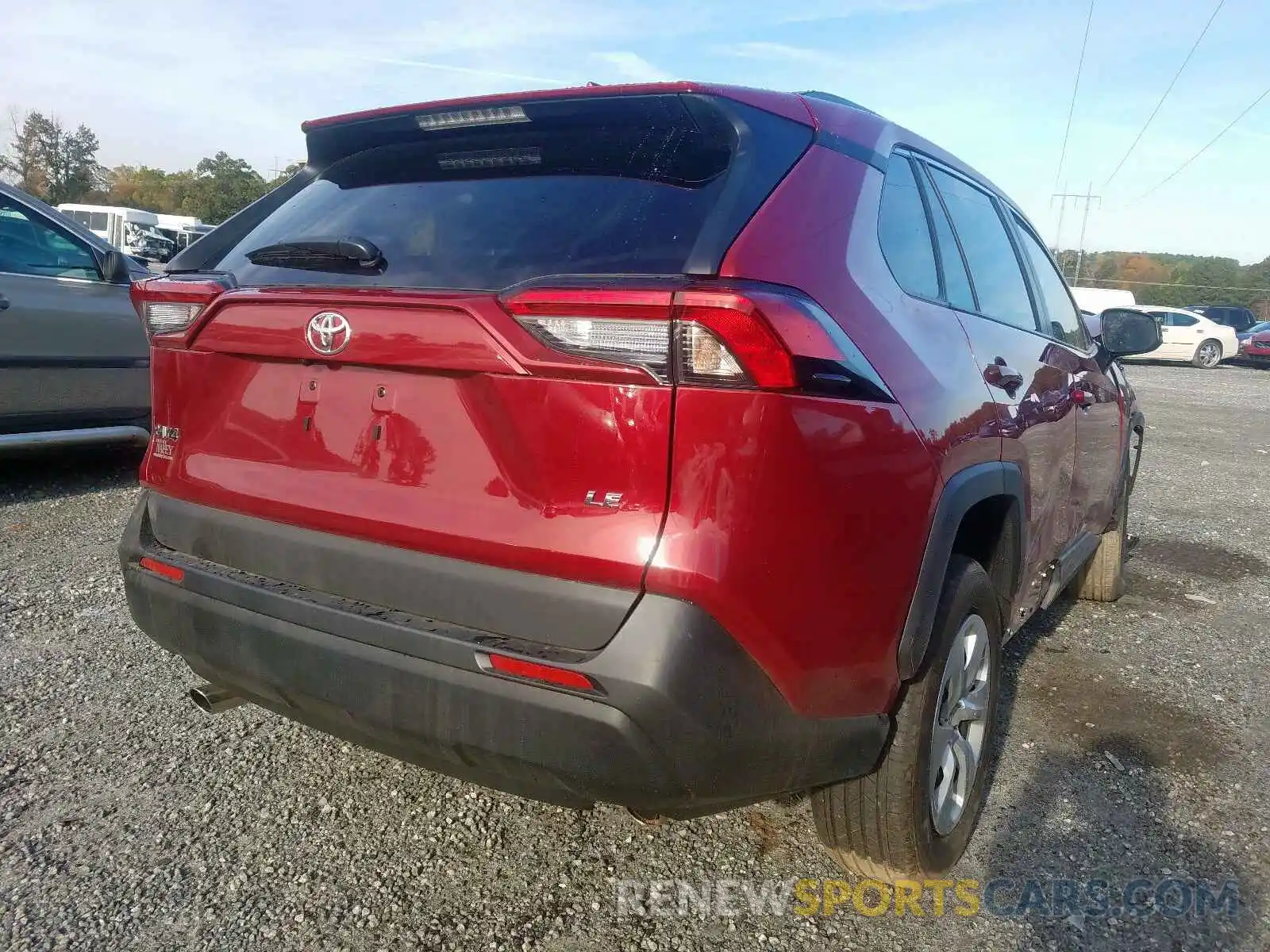 4 Photograph of a damaged car 2T3H1RFV8KW022186 TOYOTA RAV4 LE 2019