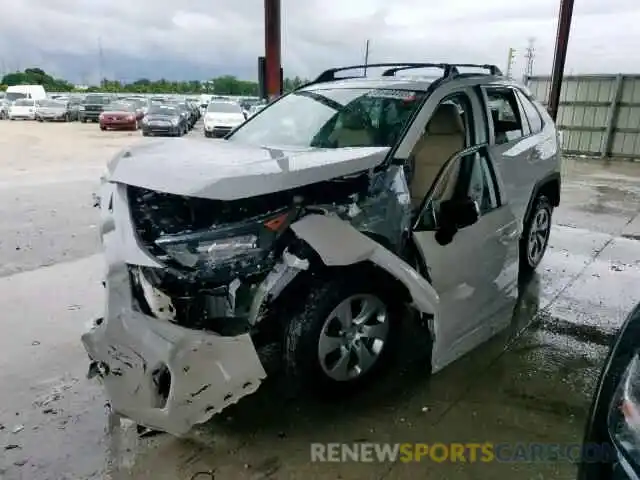 2 Photograph of a damaged car 2T3H1RFV8KW039702 TOYOTA RAV4 LE 2019