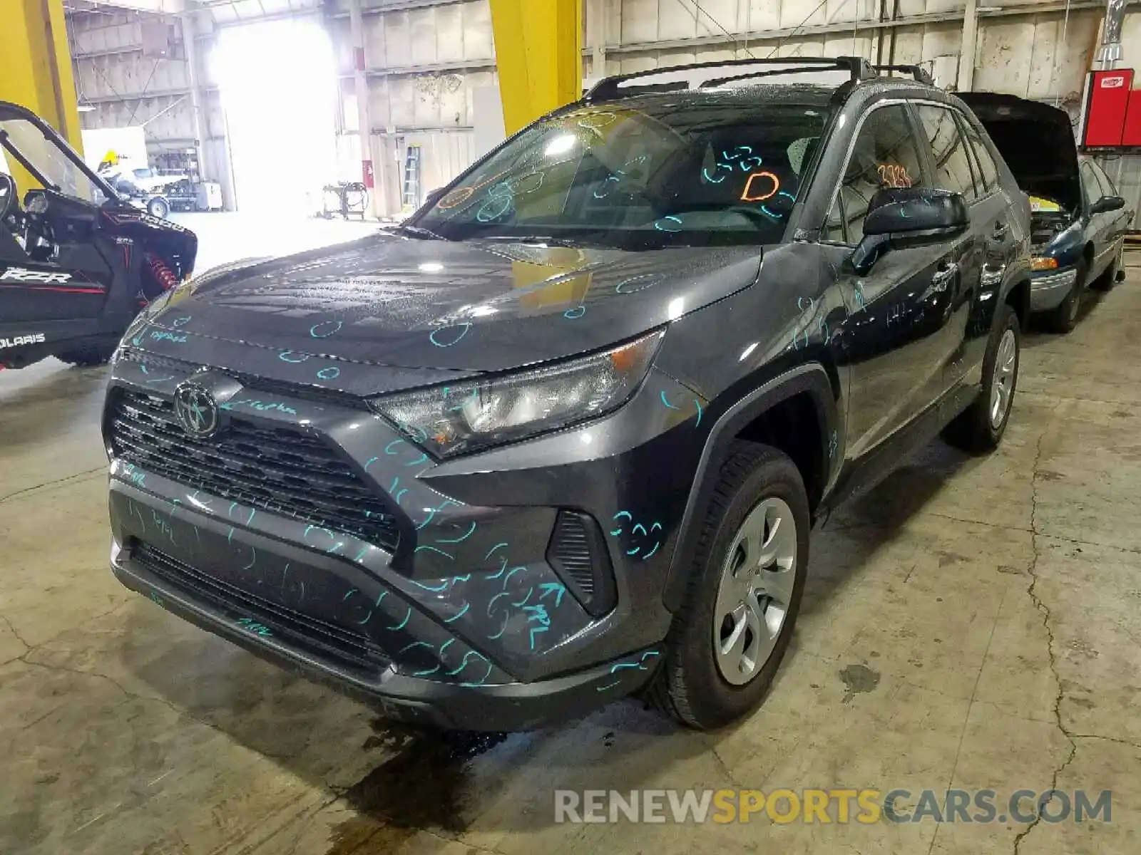 2 Photograph of a damaged car 2T3H1RFVXKC014642 TOYOTA RAV4 LE 2019