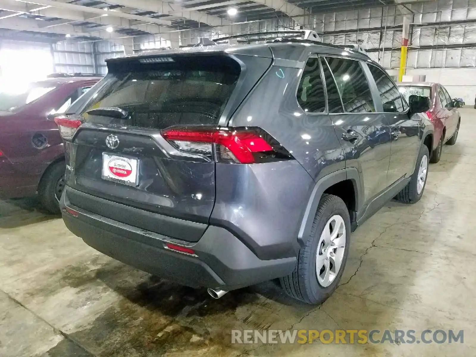 4 Photograph of a damaged car 2T3H1RFVXKC014642 TOYOTA RAV4 LE 2019