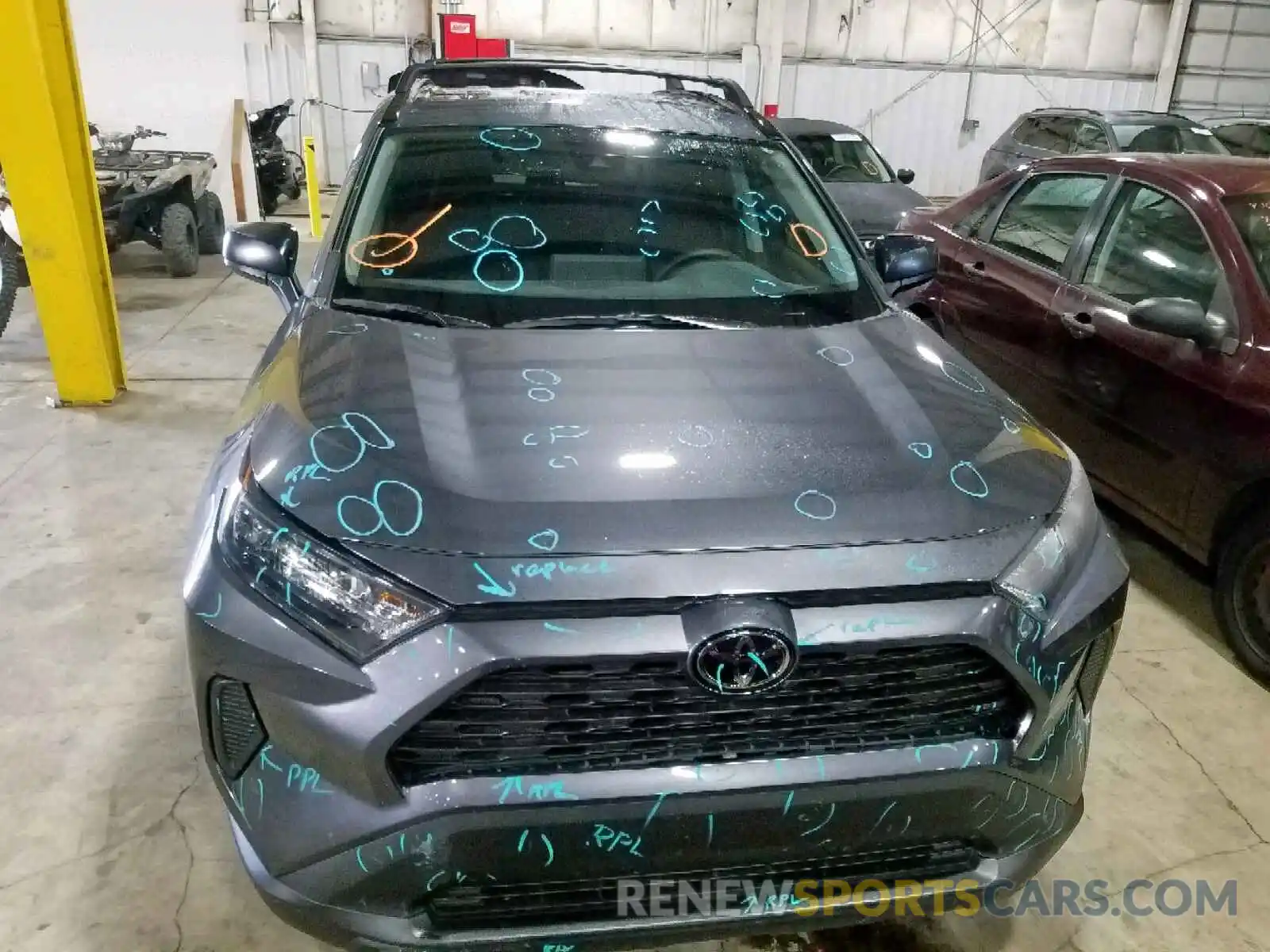 9 Photograph of a damaged car 2T3H1RFVXKC014642 TOYOTA RAV4 LE 2019